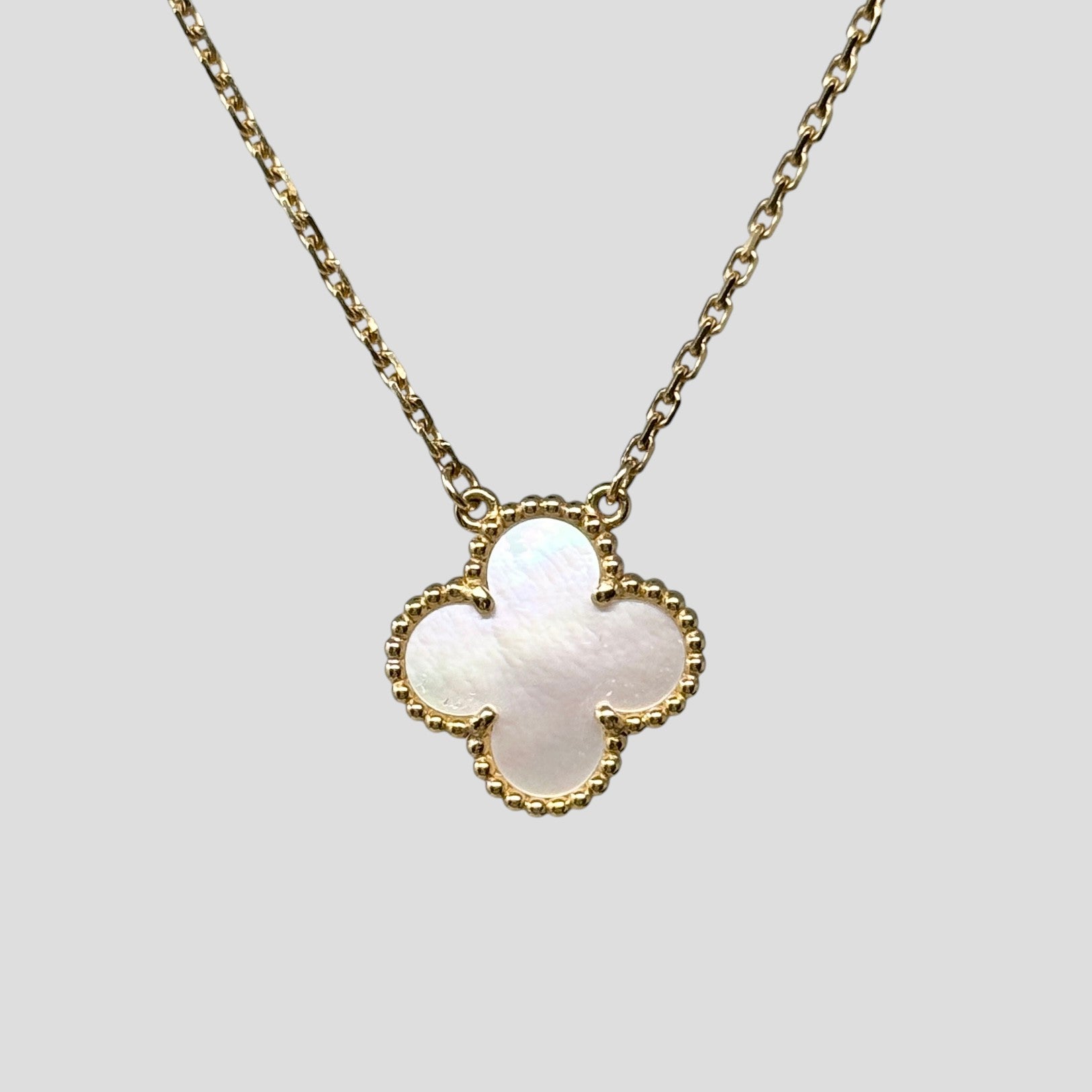 Van Cleef & Arpels White MOP Vintage Alhambra Pendant