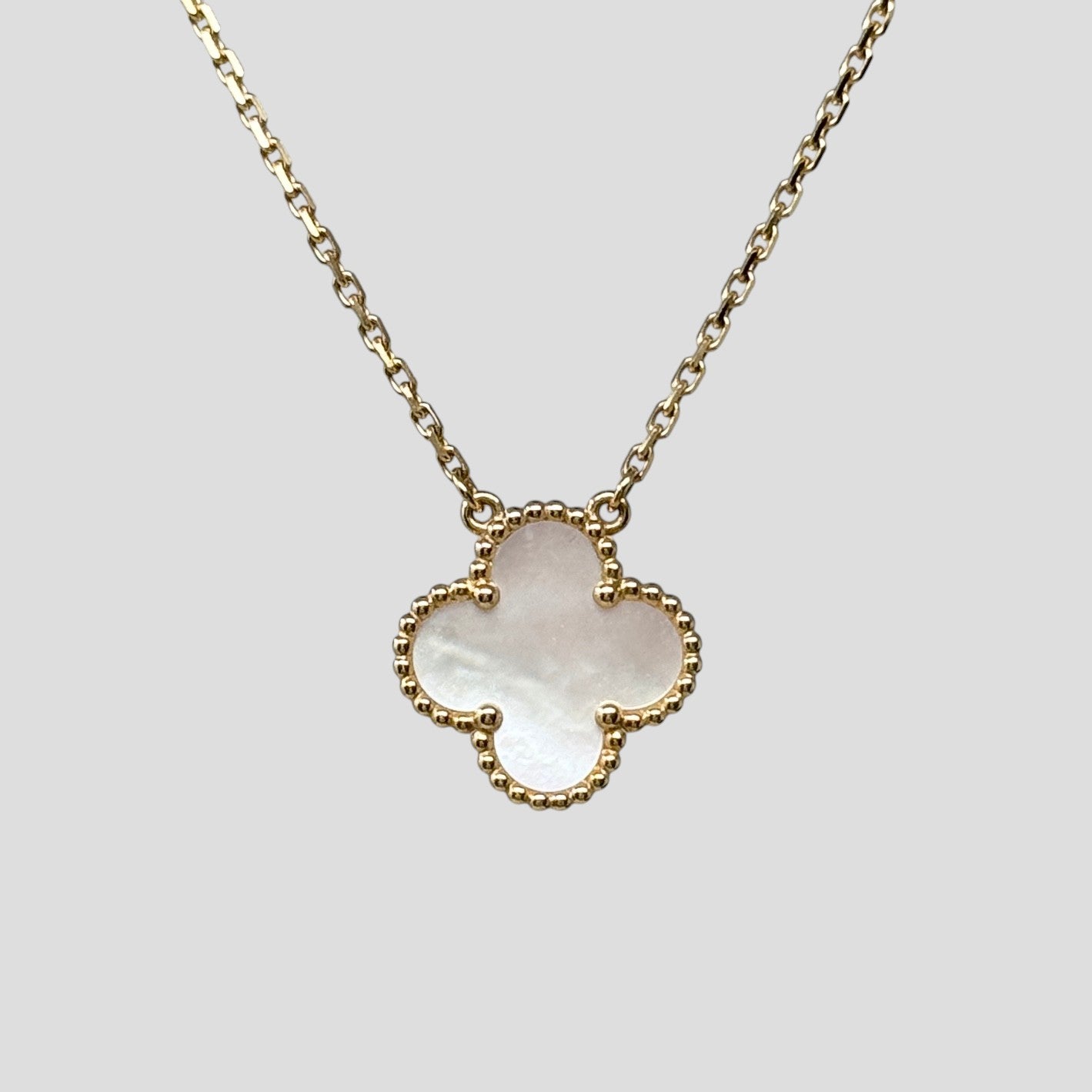 Van Cleef & Arpels White MOP Vintage Alhambra Pendant