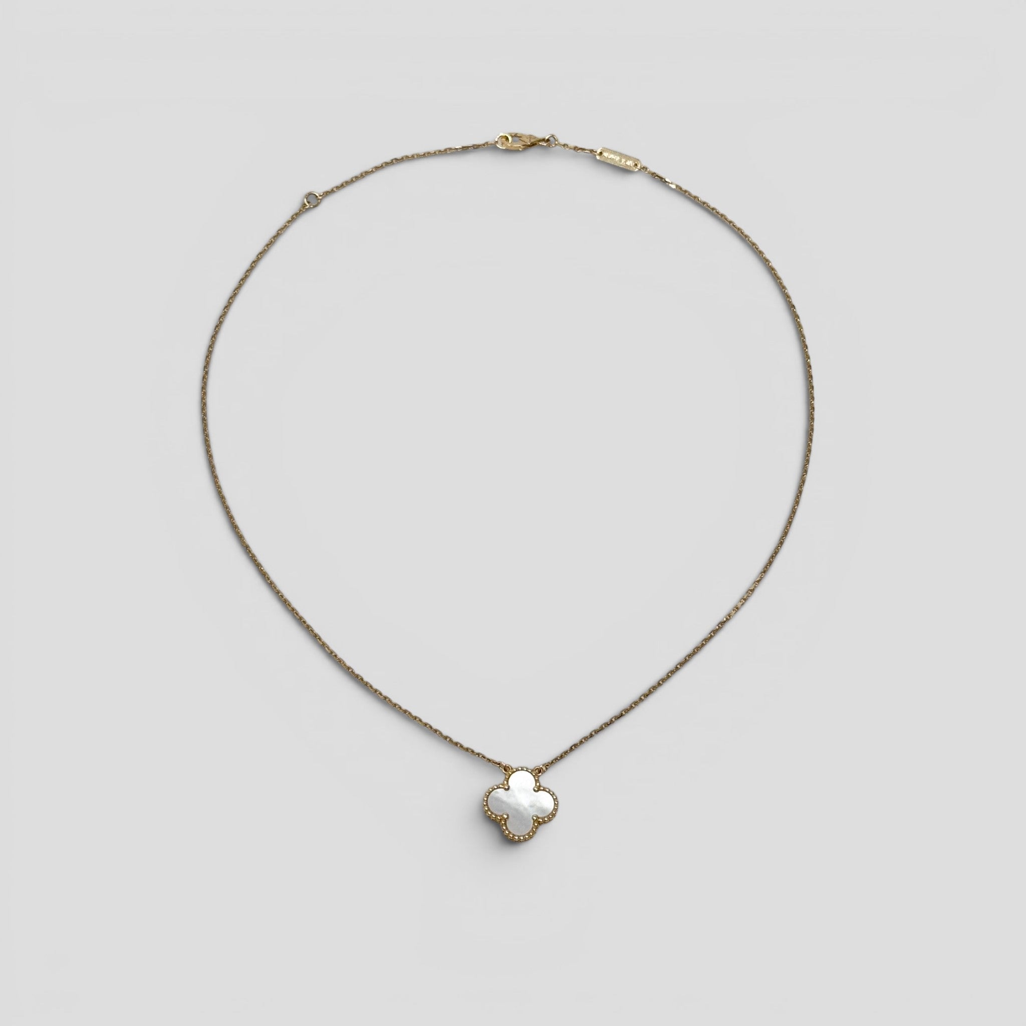 Van Cleef & Arpels White MOP Vintage Alhambra Pendant
