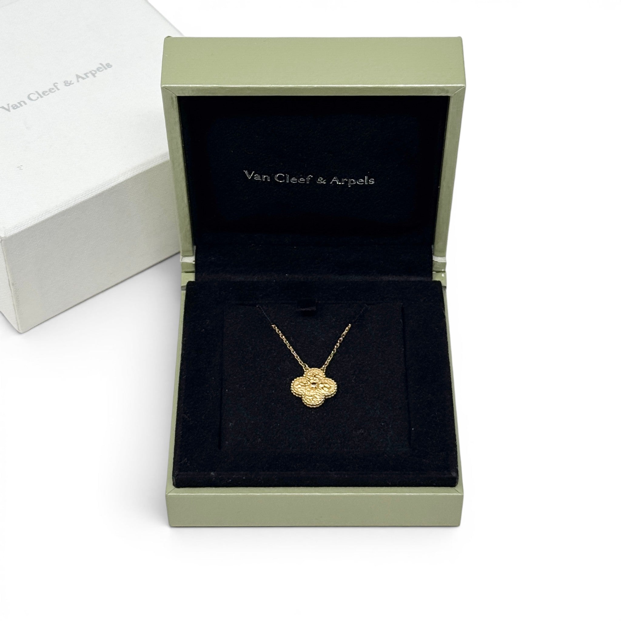 Van Cleef & Arpels Gold Vintage Alhambra Pendant