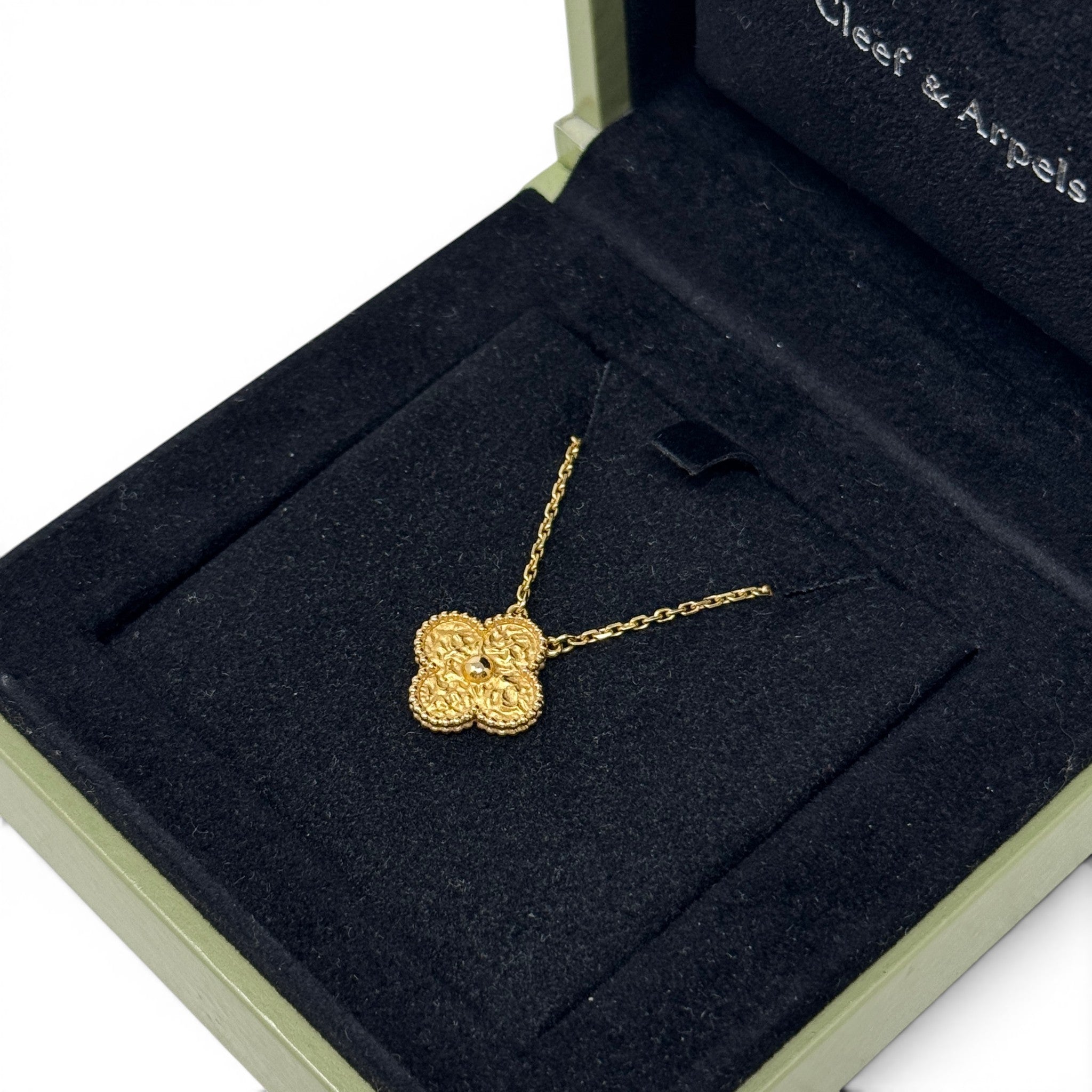 Van Cleef & Arpels Gold Vintage Alhambra Pendant