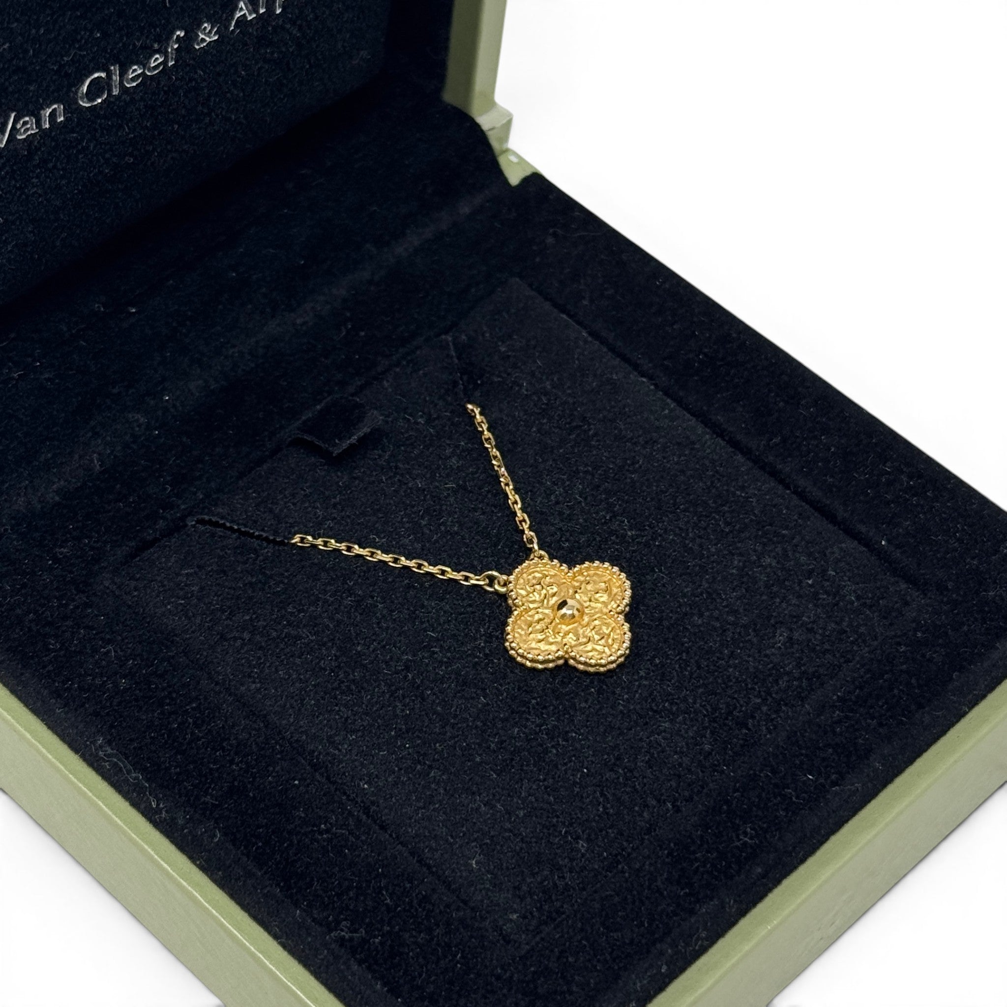 Van Cleef & Arpels Gold Vintage Alhambra Pendant