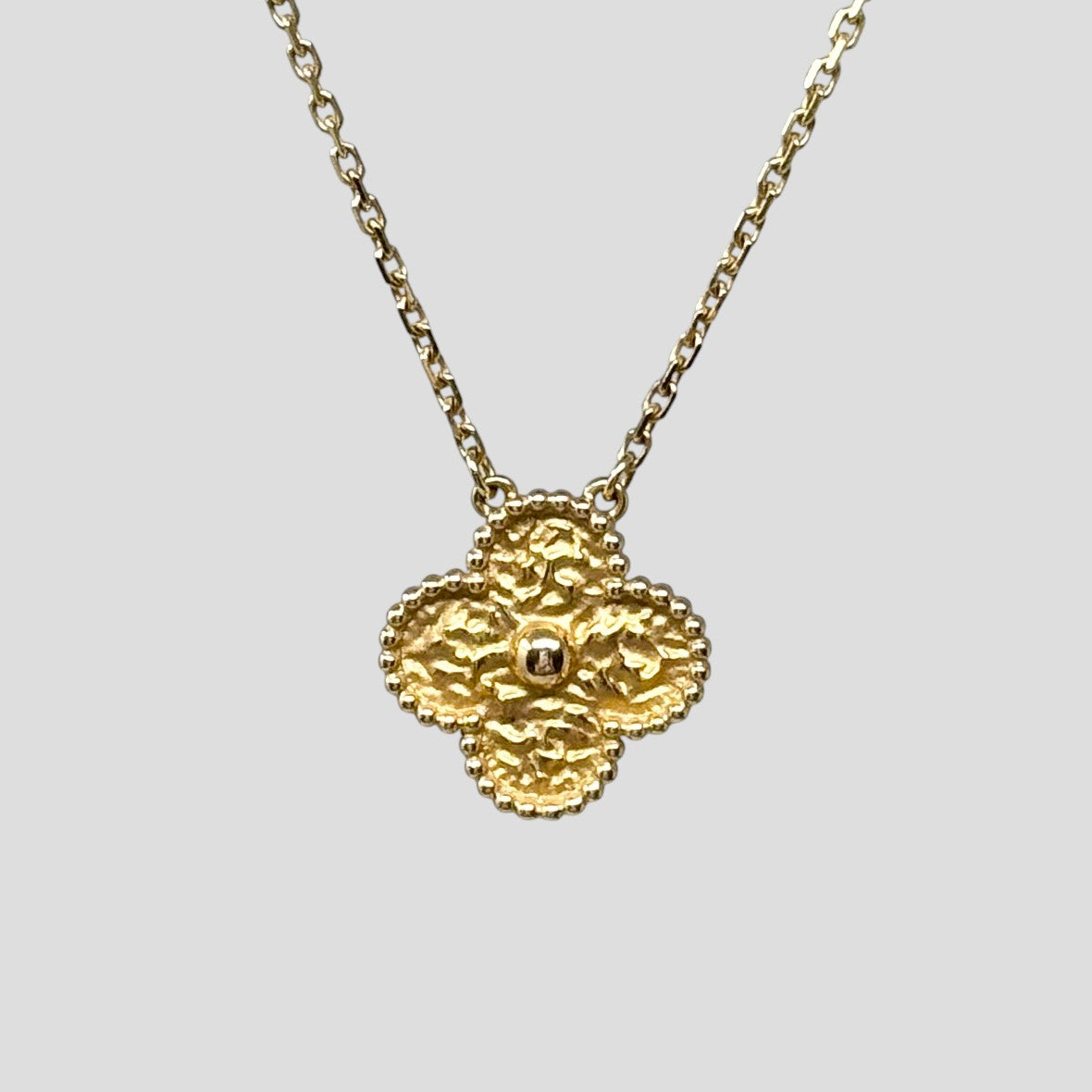 Van Cleef & Arpels Gold Vintage Alhambra Pendant