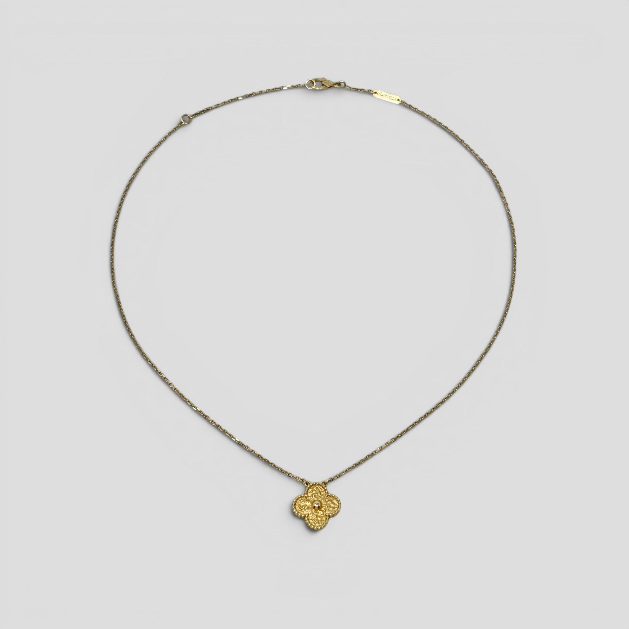 Van Cleef & Arpels Gold Vintage Alhambra Pendant