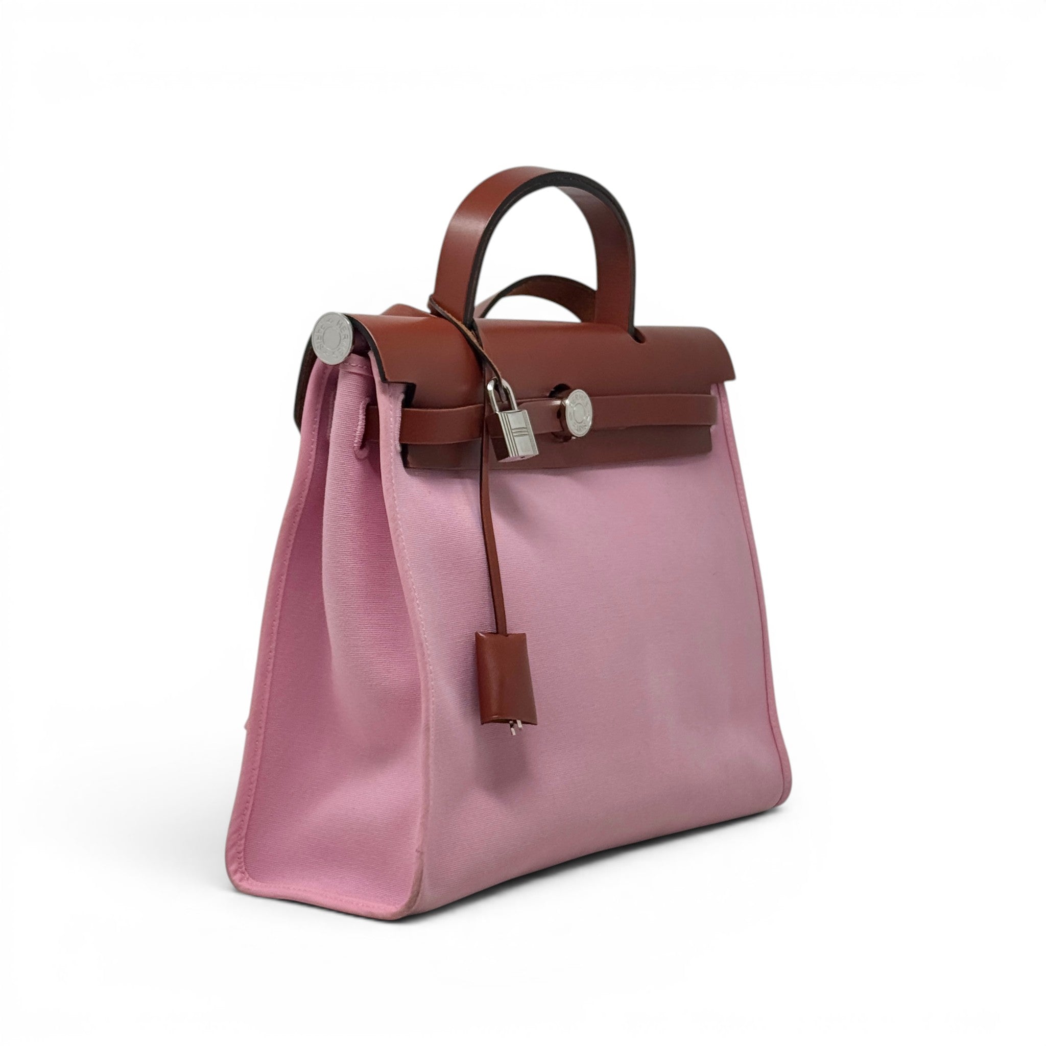 Hermes Bubblegum Canvas Herbag 31
