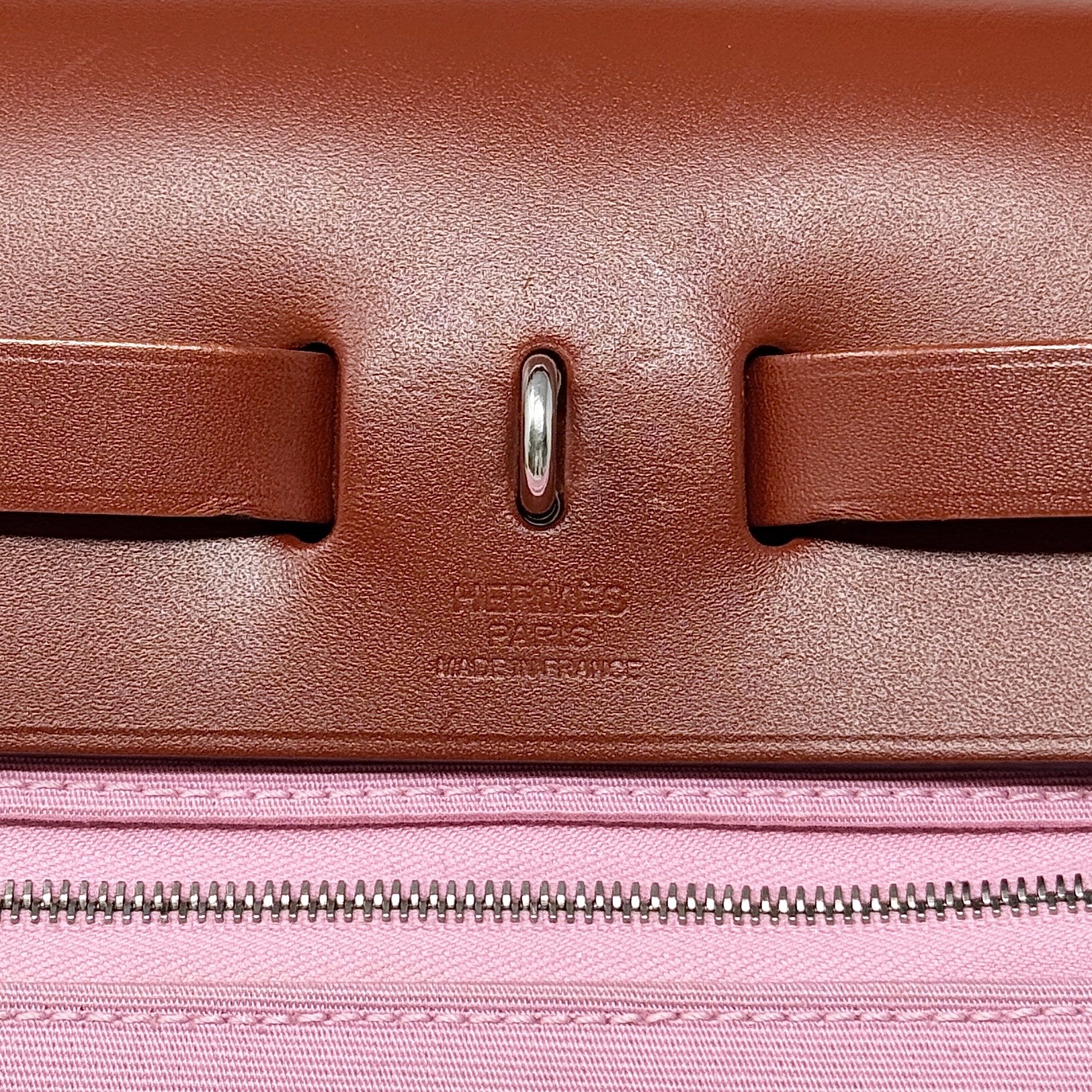 Hermes Bubblegum Canvas Herbag 31