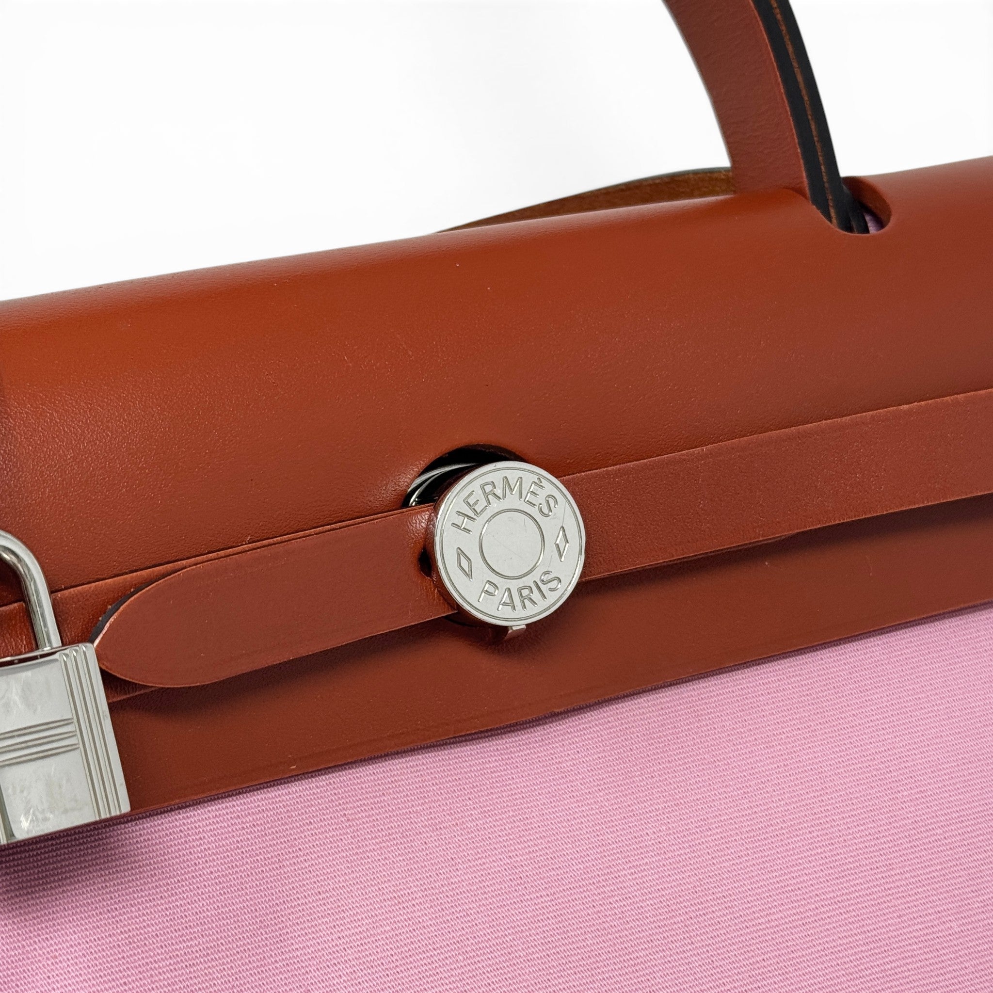 Hermes Bubblegum Canvas Herbag 31