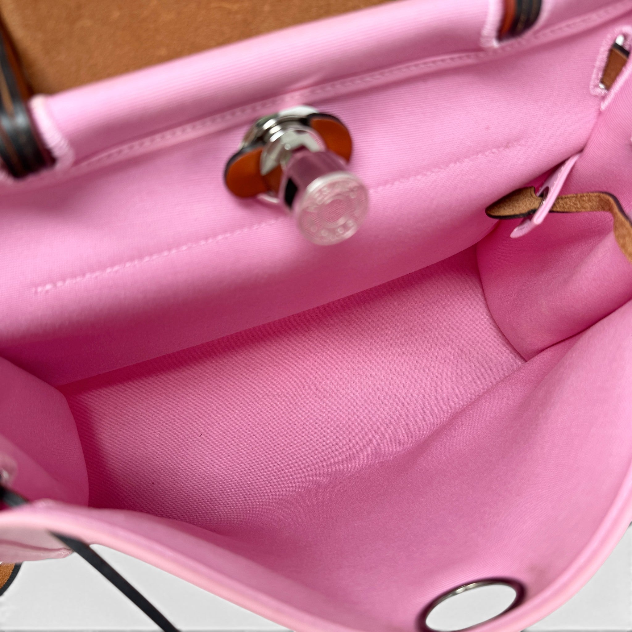 Hermes Bubblegum Canvas Herbag 31
