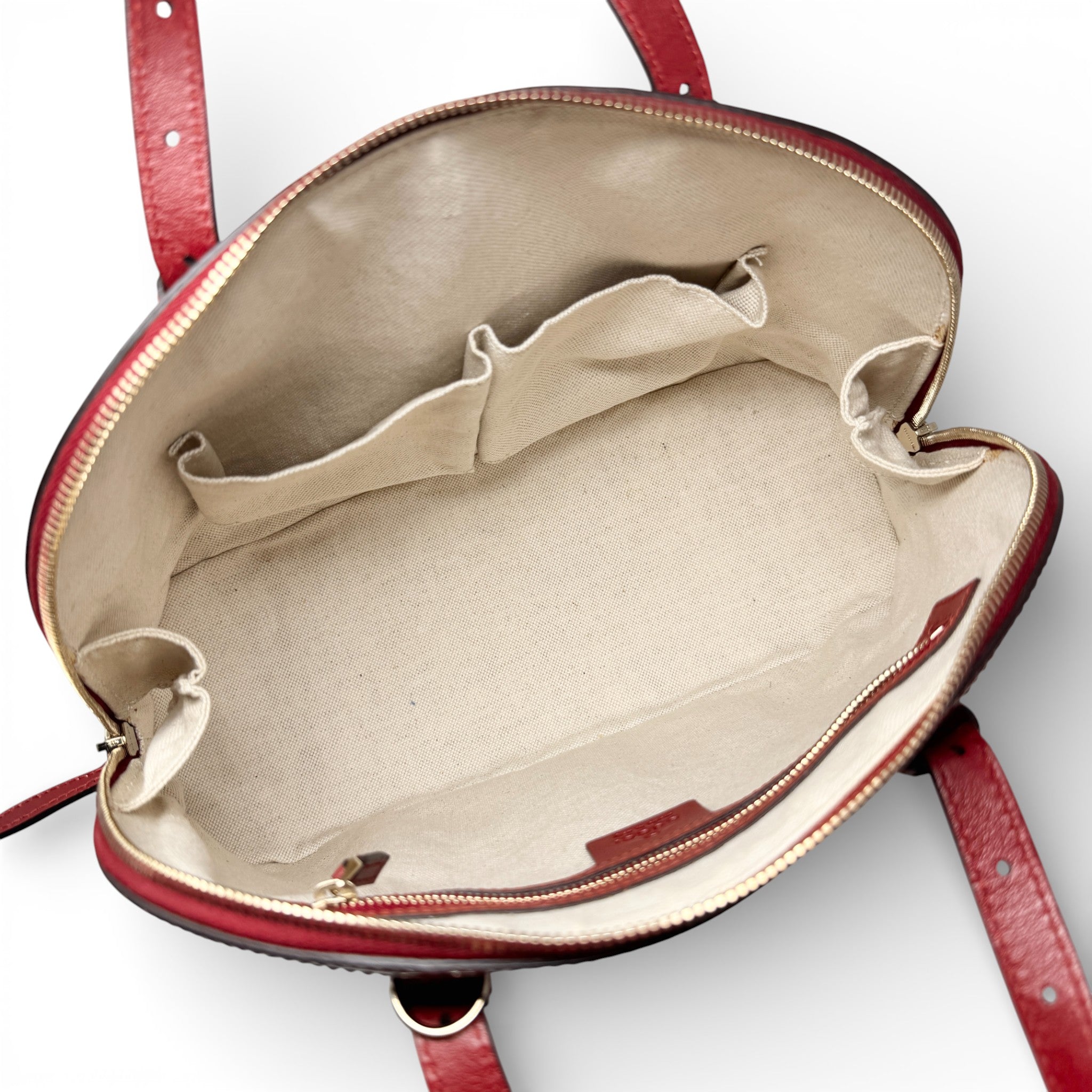 Gucci Red Microguccissima Dome Bag