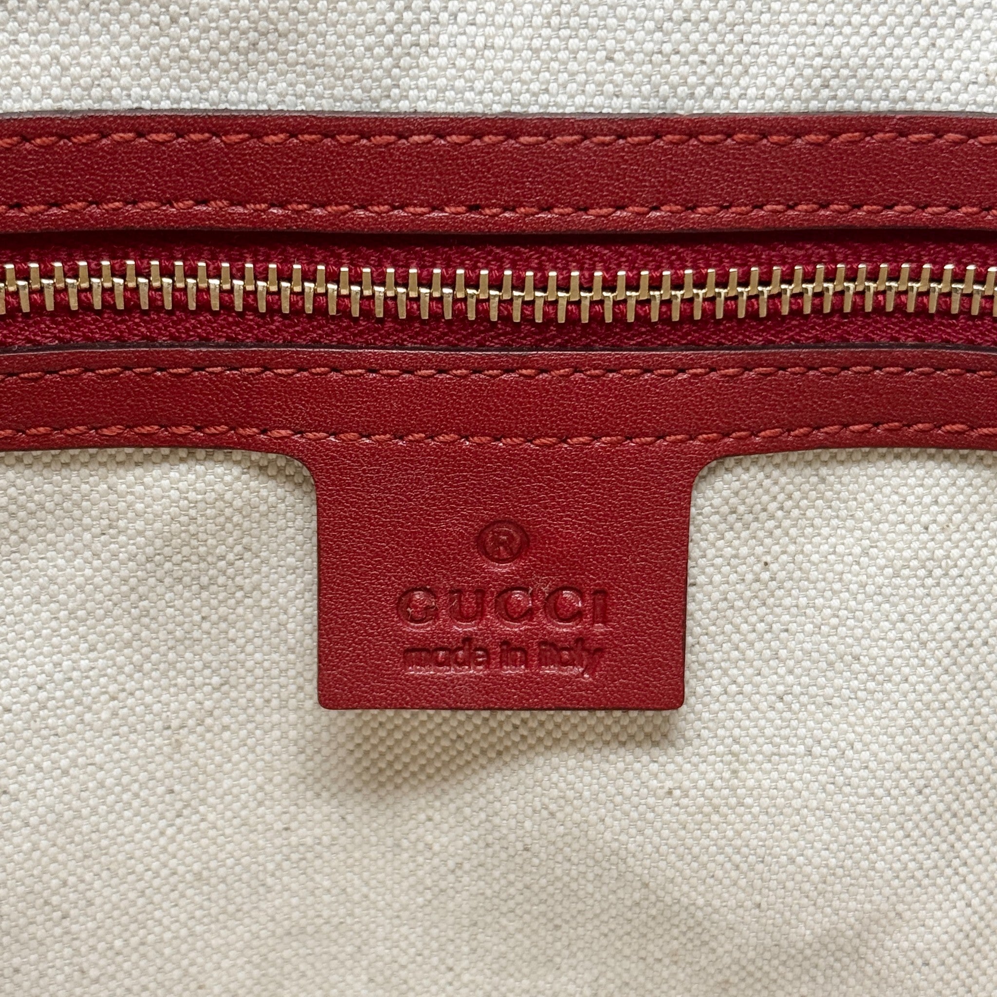 Gucci Red Microguccissima Dome Bag
