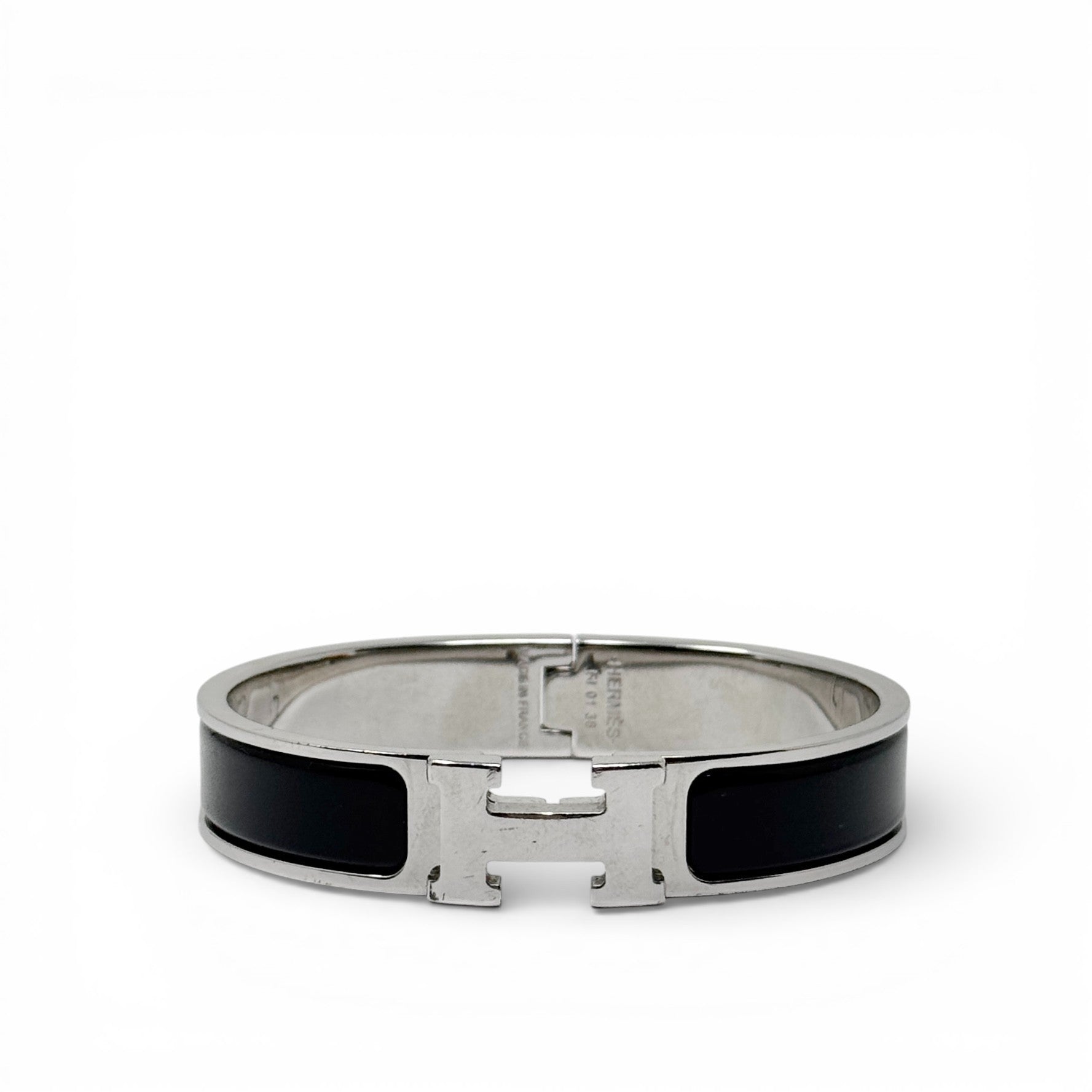 Hermes Noir Clic H Bracelet PM