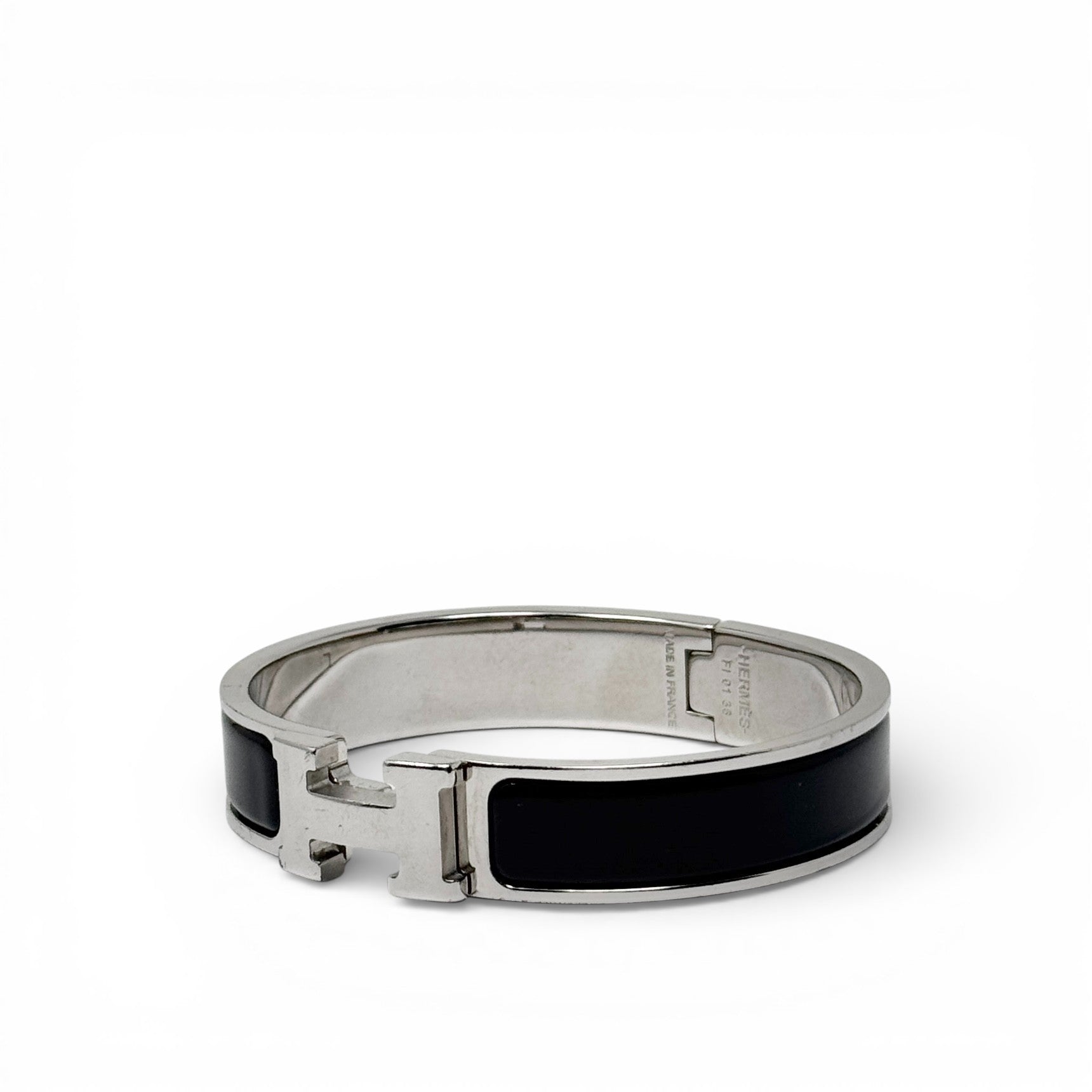 Hermes Noir Clic H Bracelet PM
