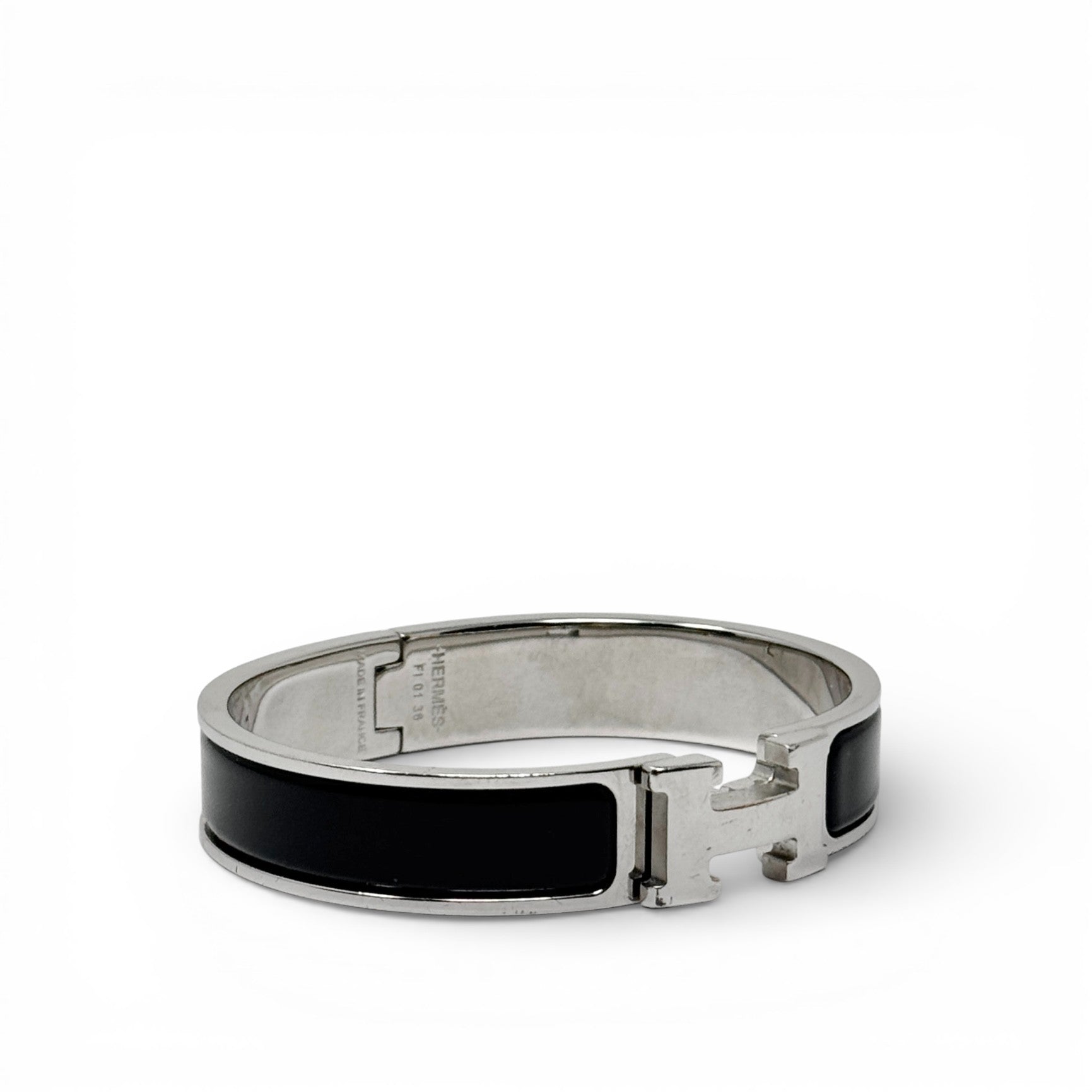 Hermes Noir Clic H Bracelet PM
