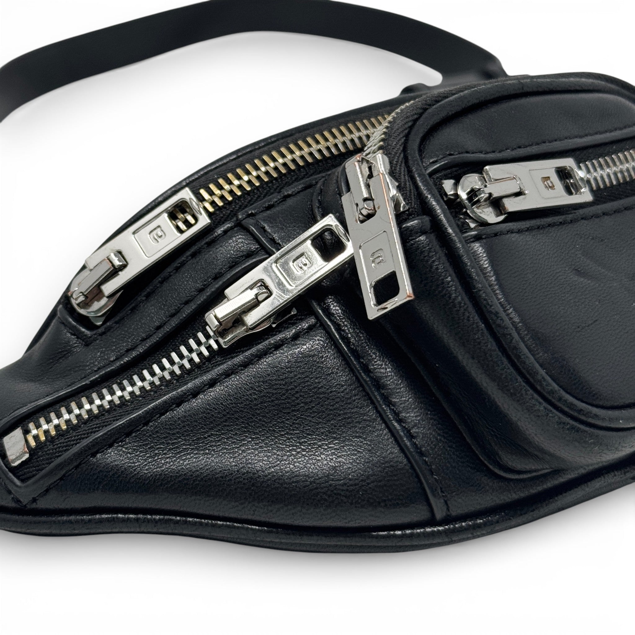 Alexander Wang Black Attica Fanny Pack
