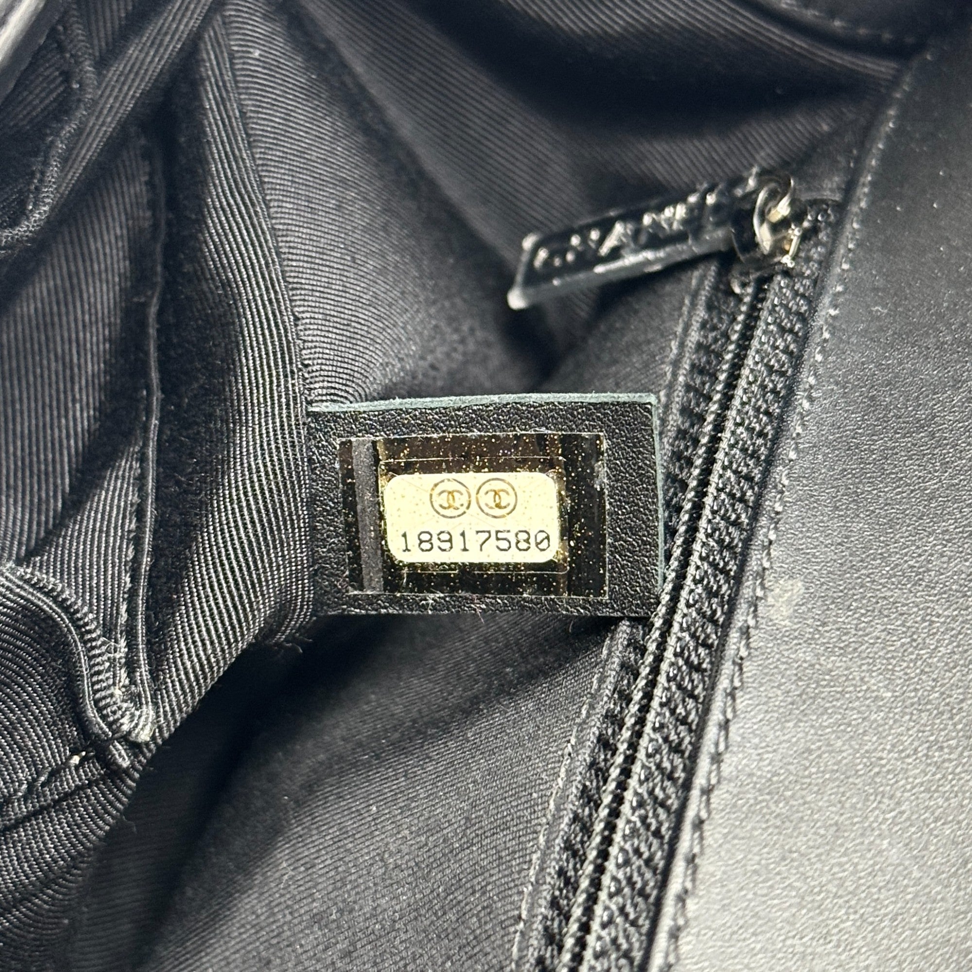 Chanel Black Patent Medium Boy Bag