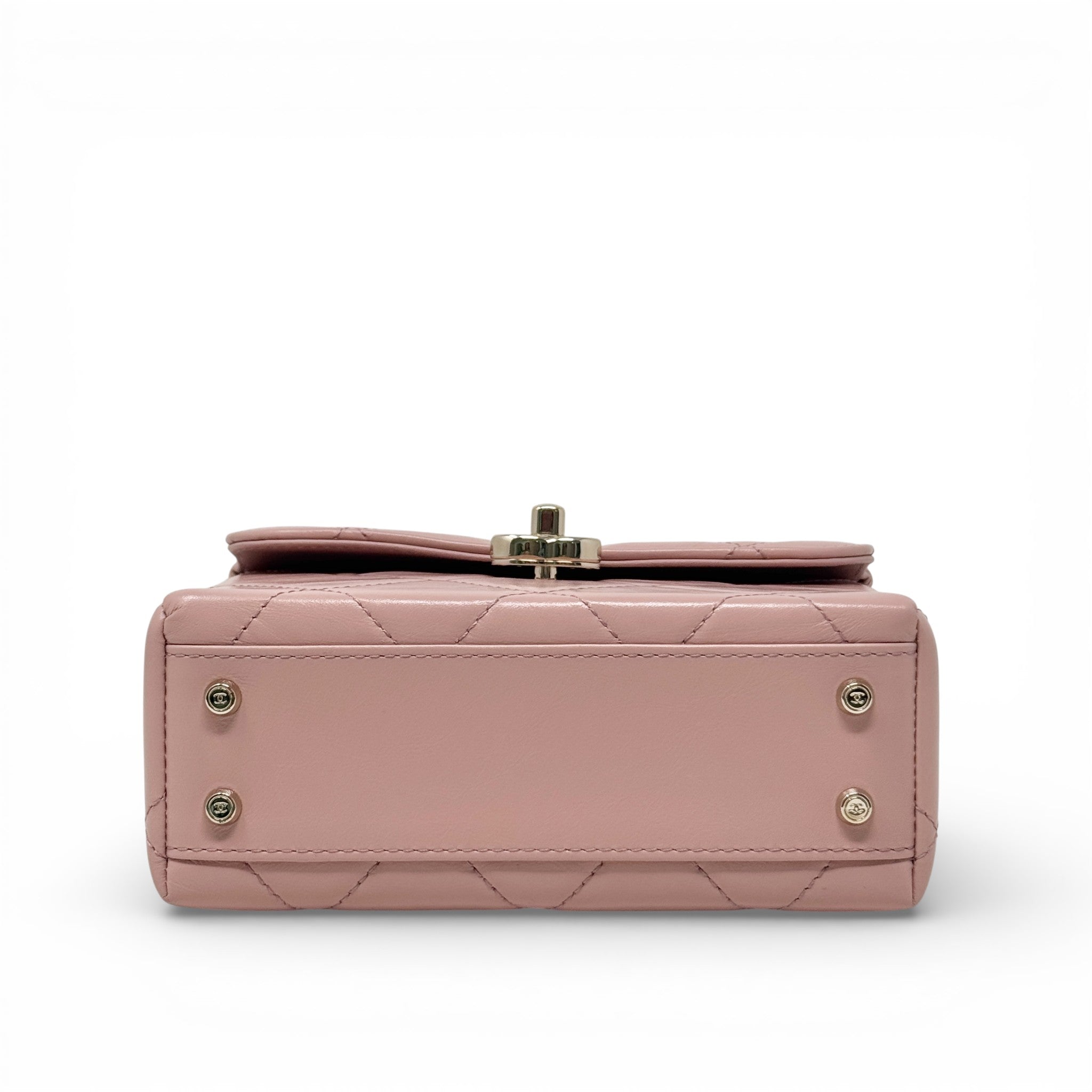 Chanel Pink Medium Vanity Top Handle Flap