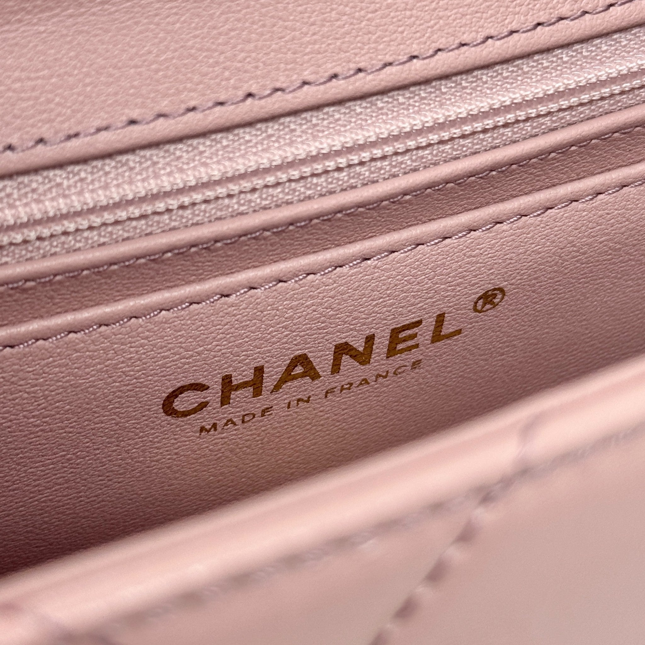 Chanel Pink Medium Vanity Top Handle Flap