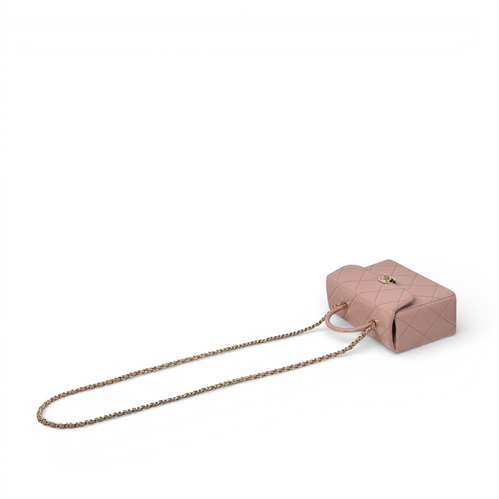 Chanel Pink Medium Vanity Top Handle Flap