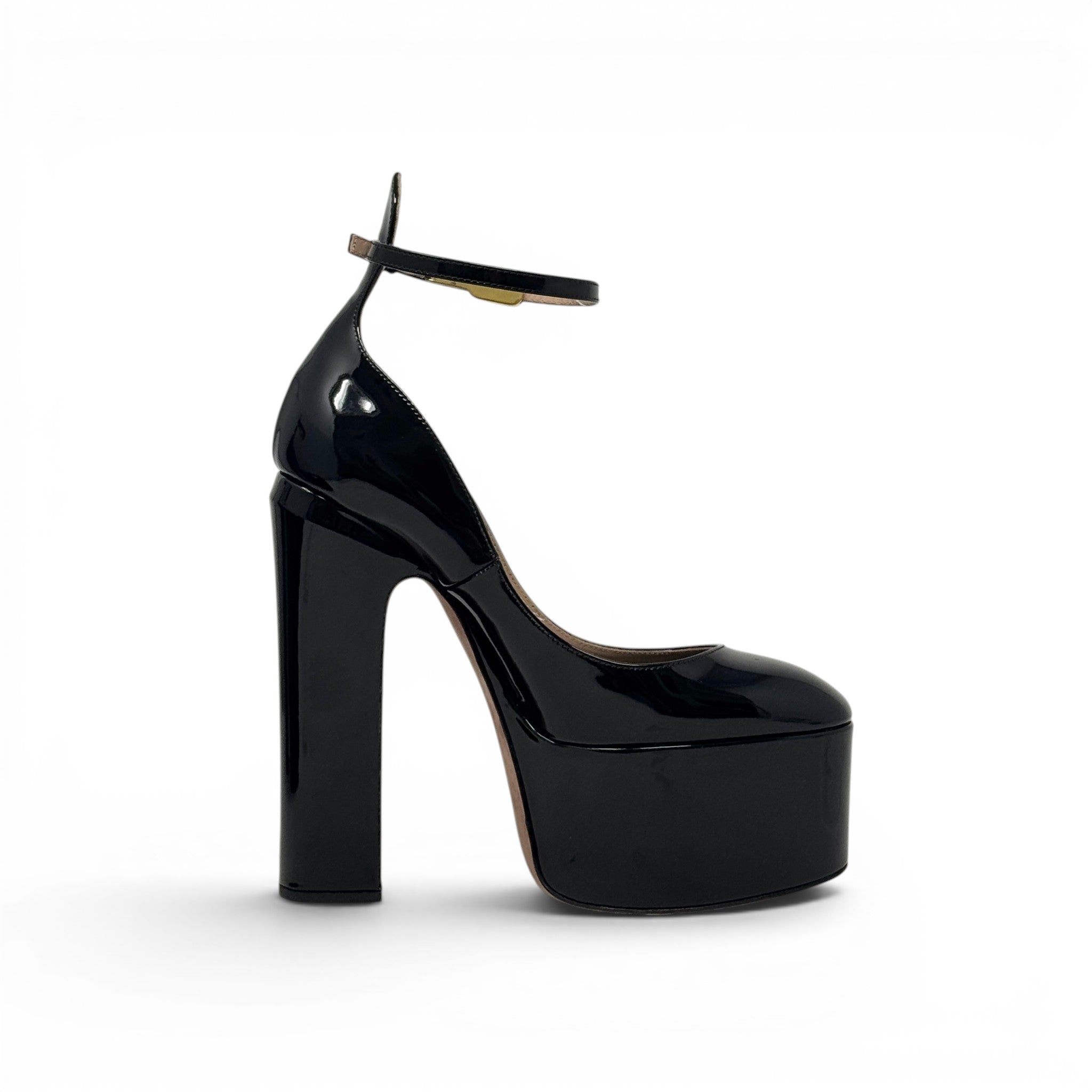 Valentino Black Tan-Go Platform Pumps 36.5
