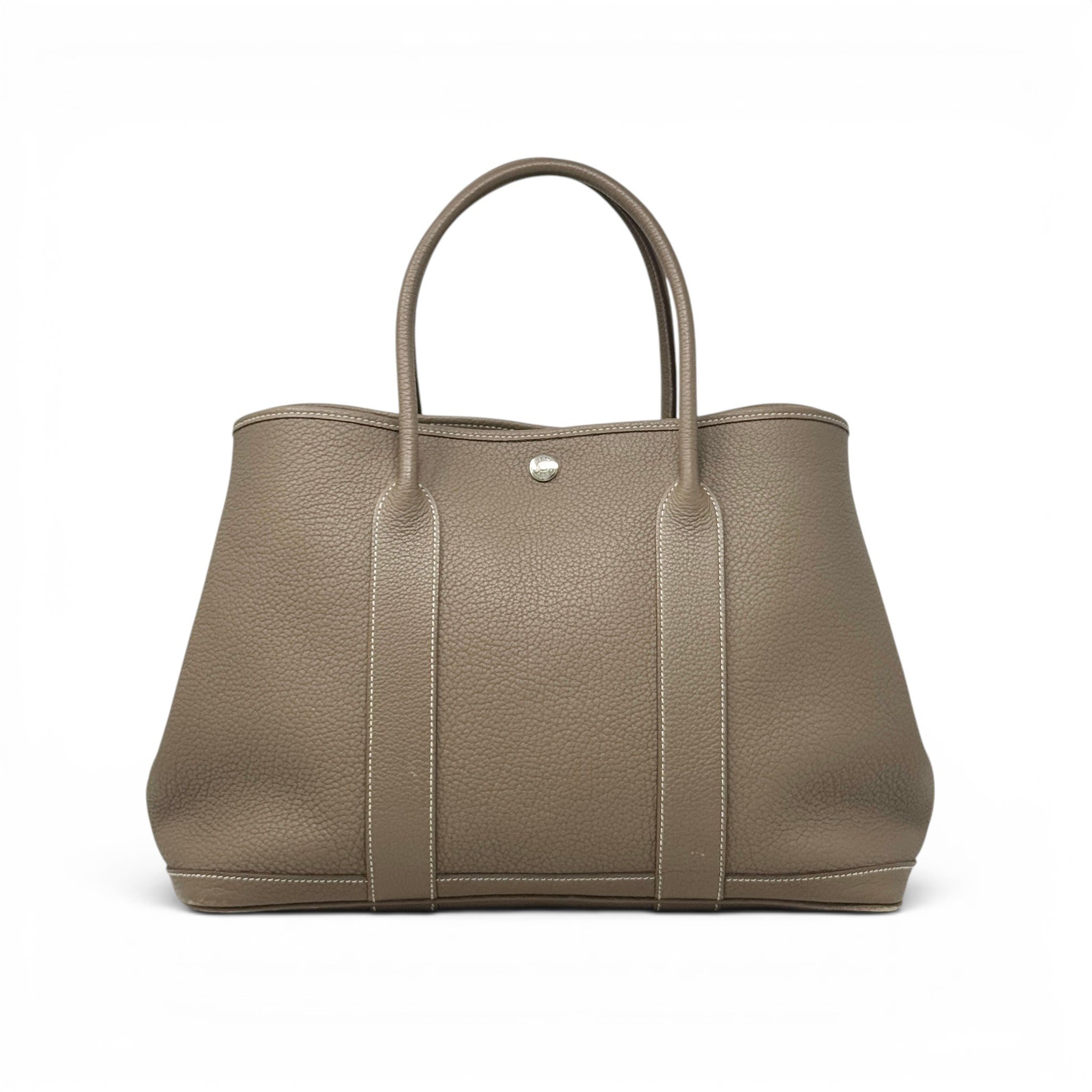 Hermes Etoupe Clemence Garden Party 36