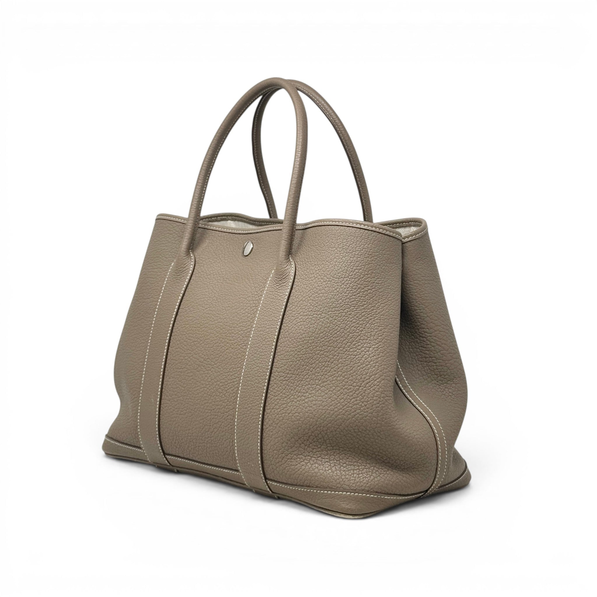 Hermes Etoupe Clemence Garden Party 36