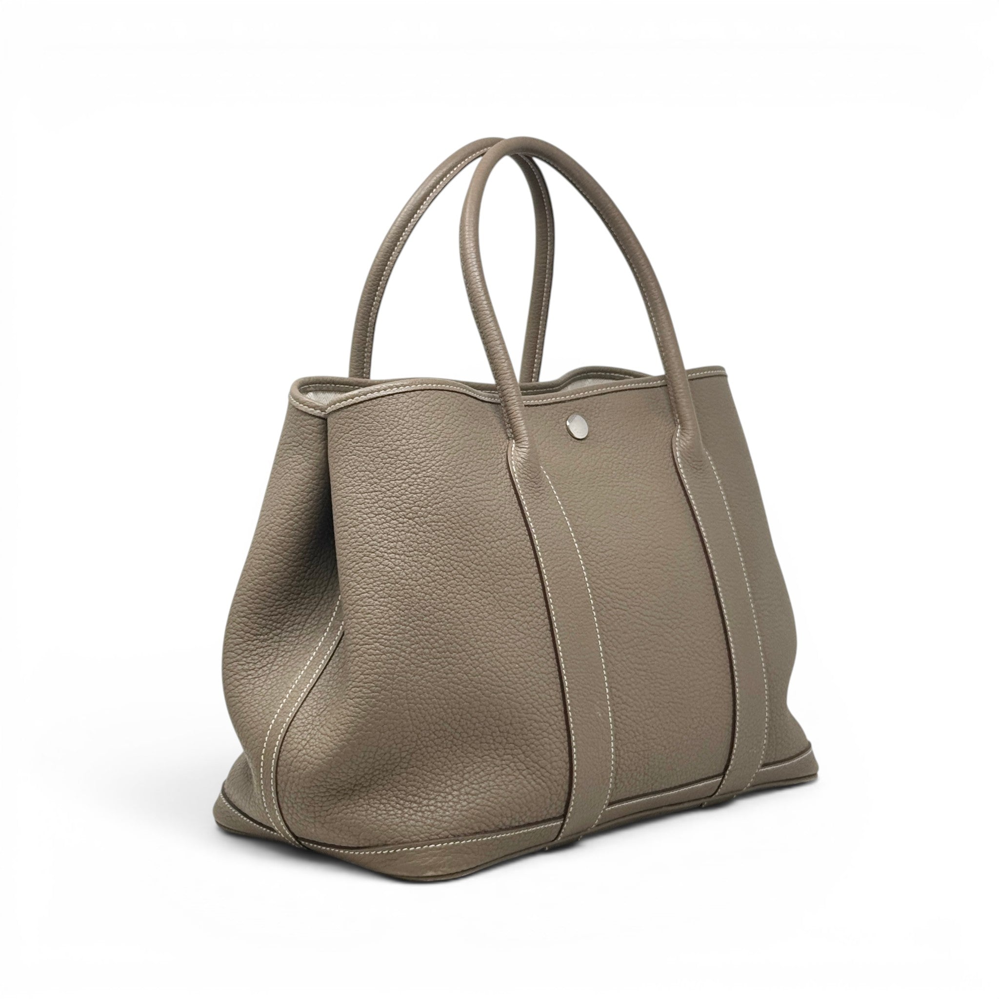 Hermes Etoupe Clemence Garden Party 36
