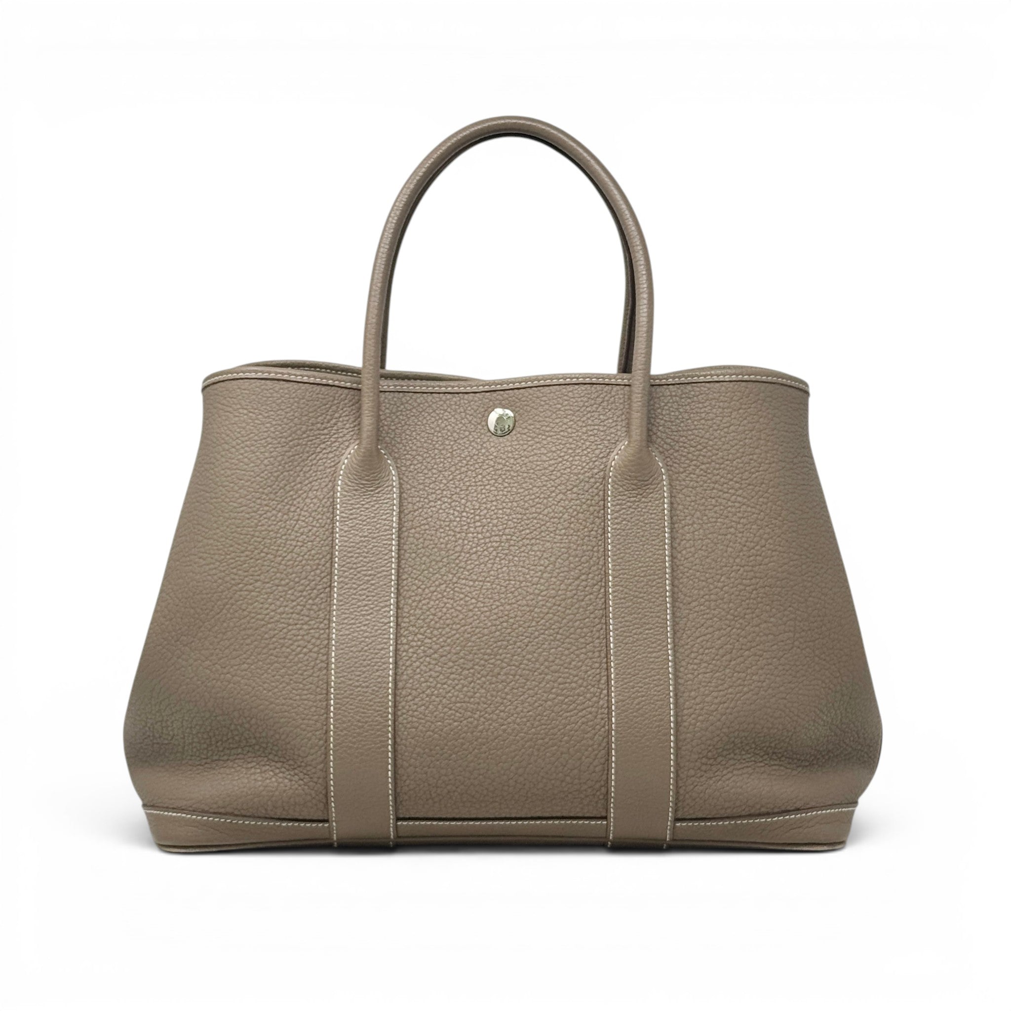 Hermes Etoupe Clemence Garden Party 36