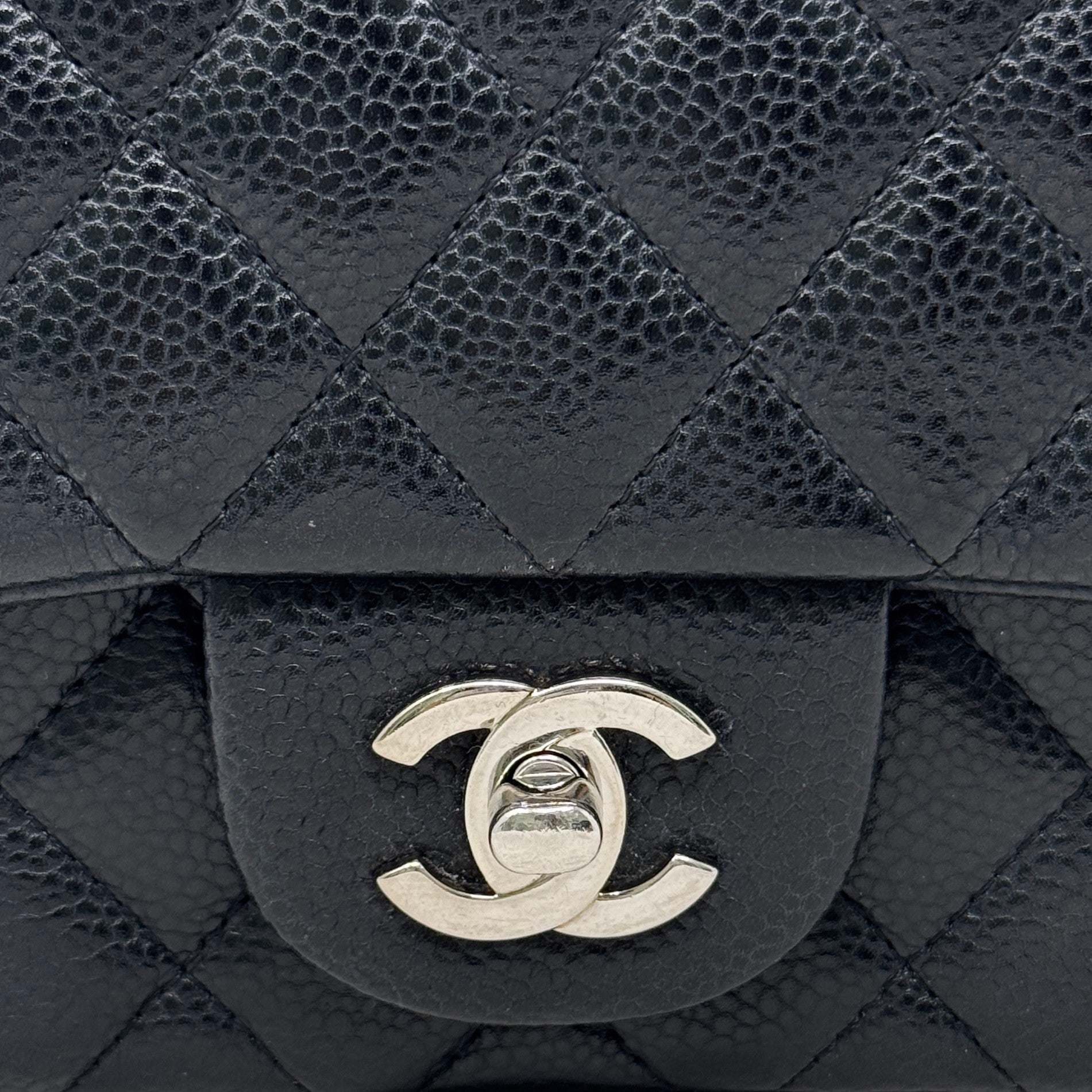 Chanel Black Caviar Mini Square Flap