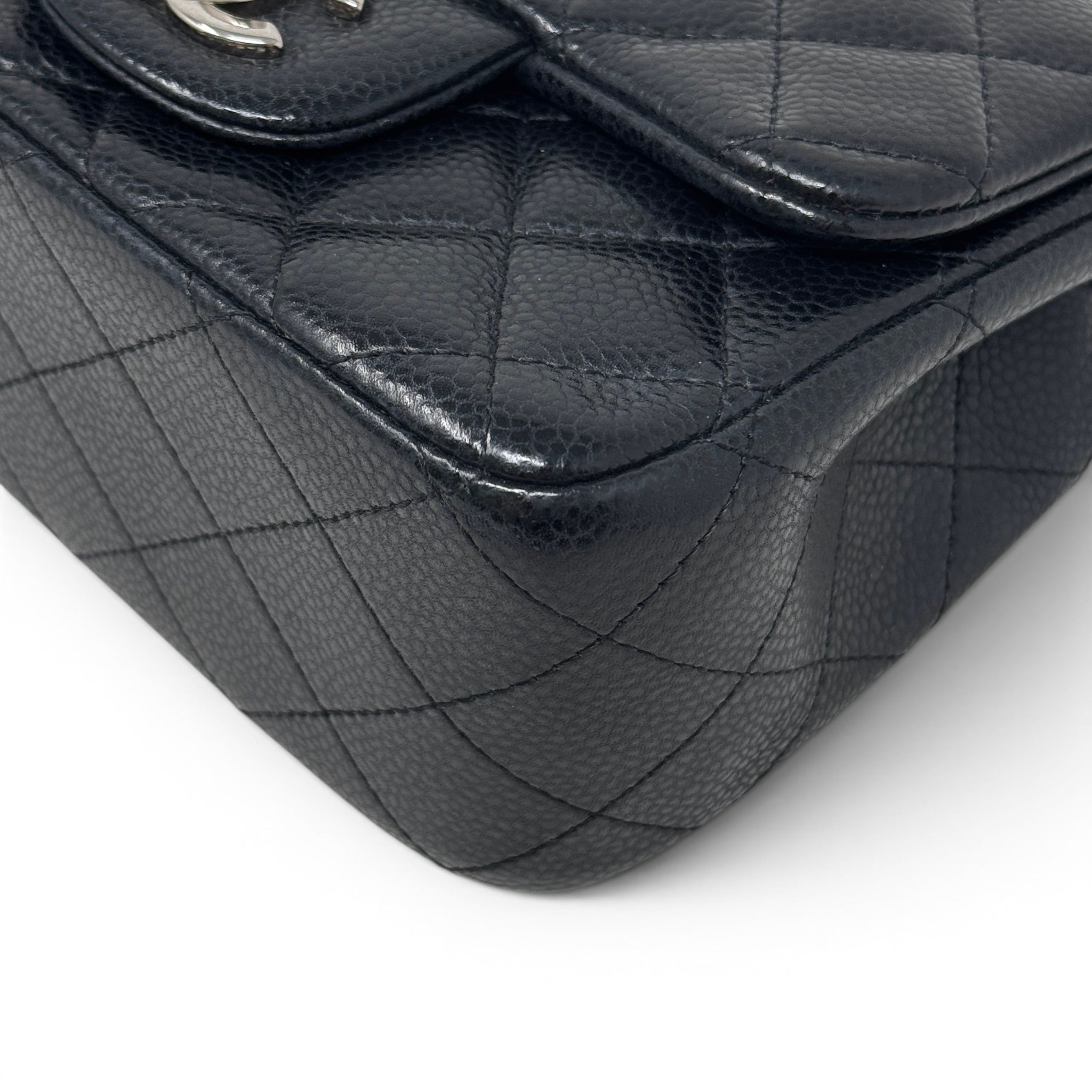 Chanel Black Caviar Mini Square Flap