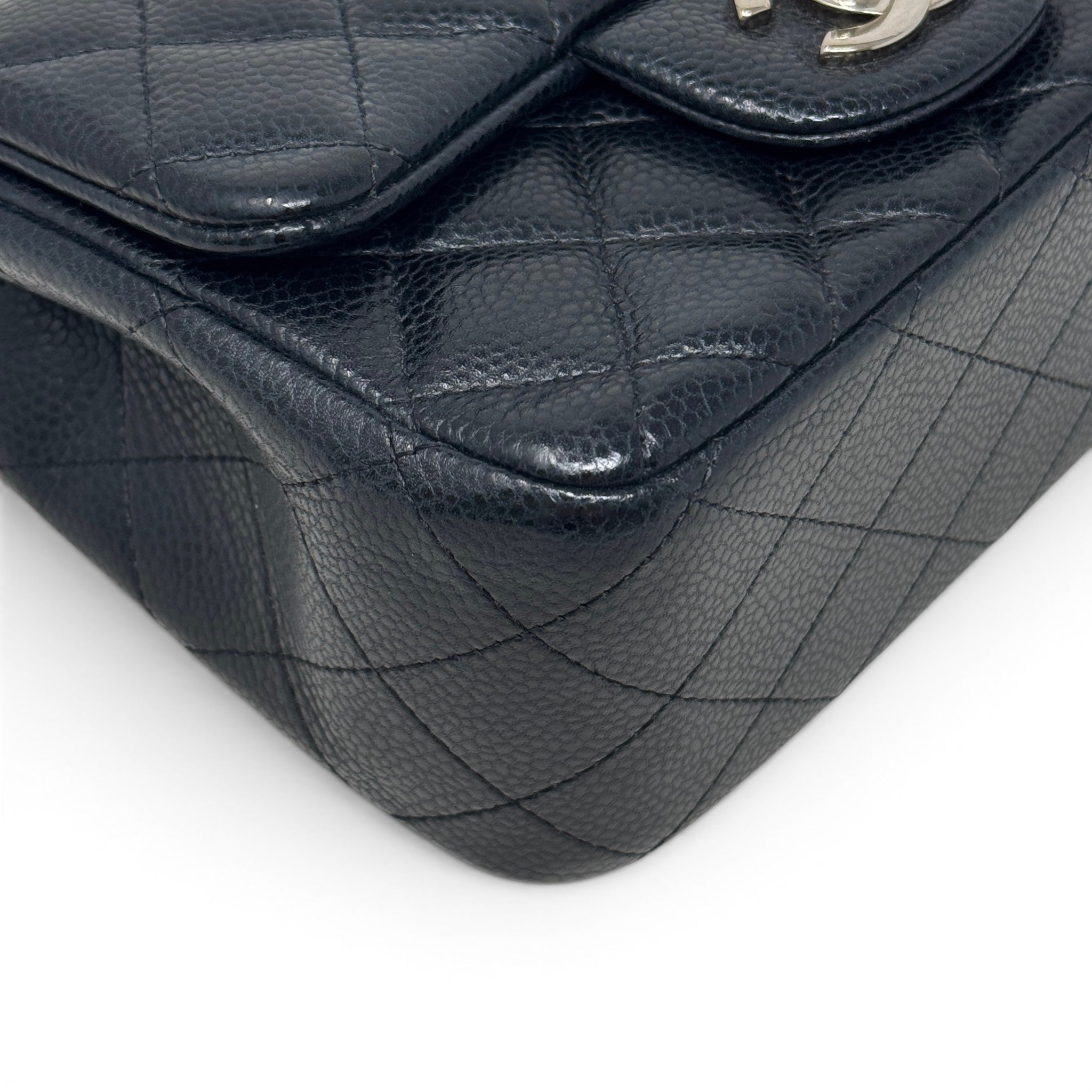 Chanel Black Caviar Mini Square Flap