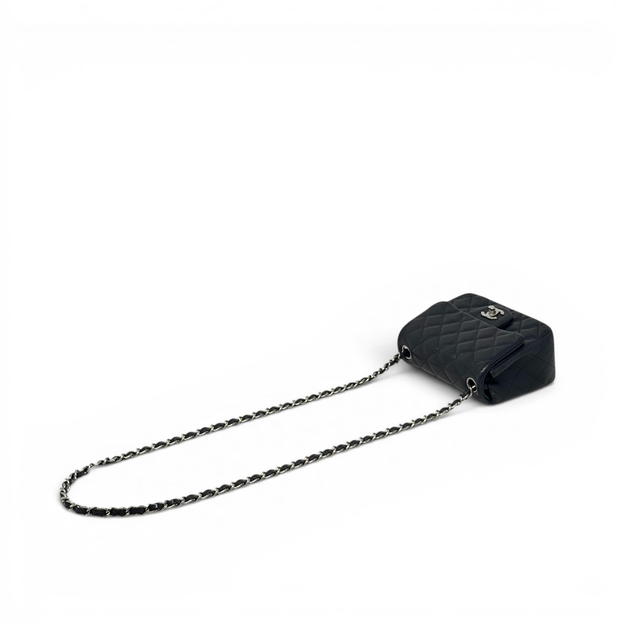Chanel Black Caviar Mini Square Flap