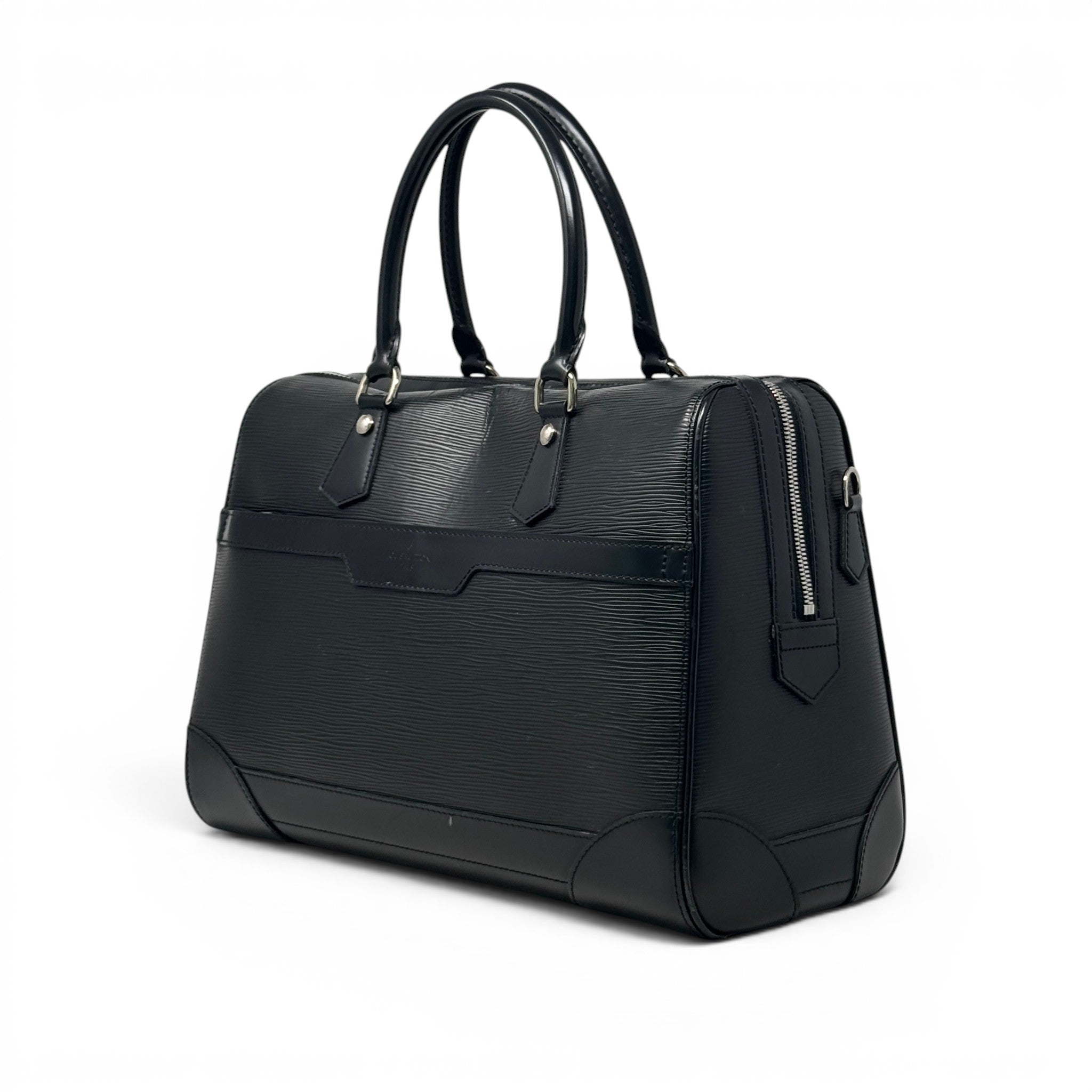 Louis Vuitton Black Epi Sac de Ville Bourget