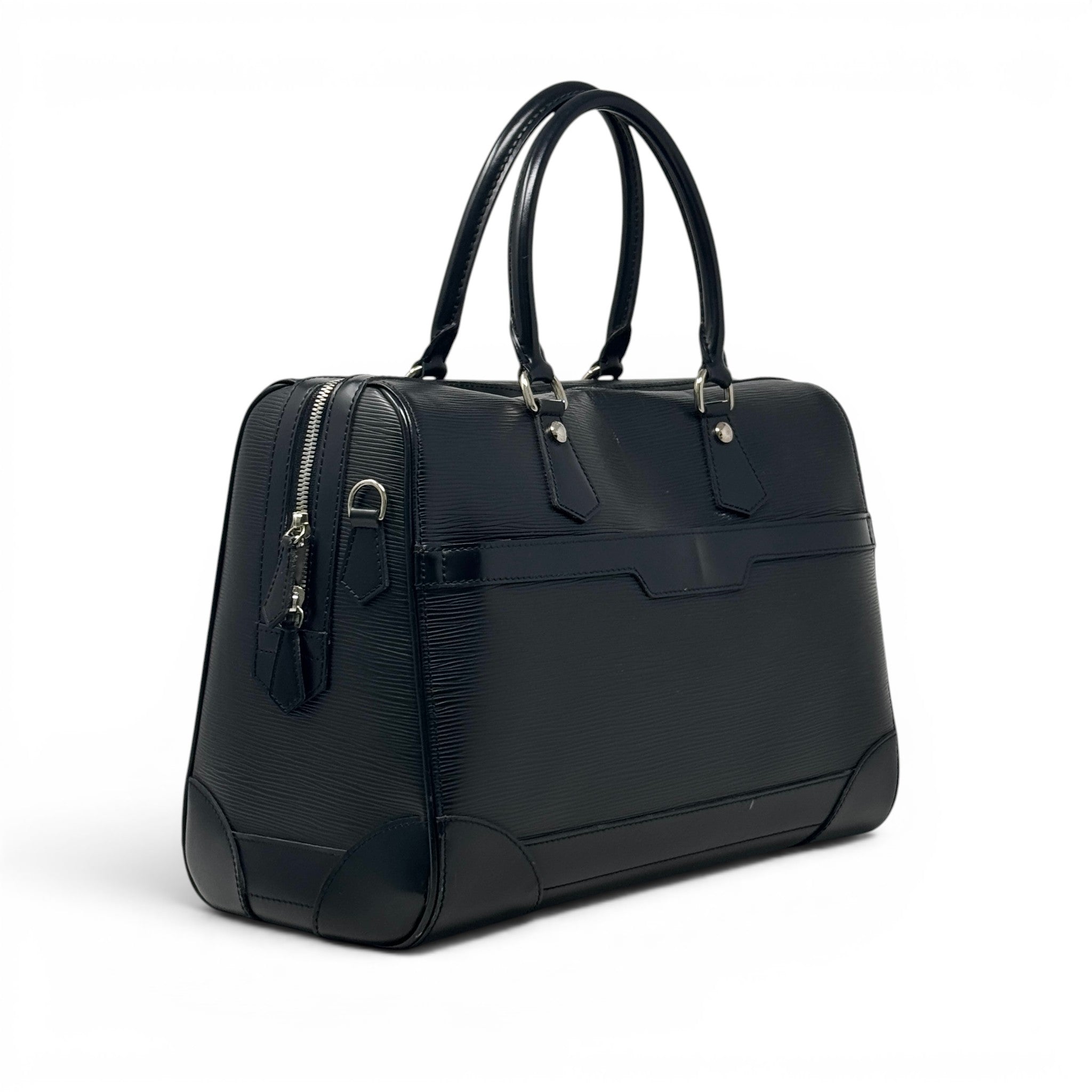 Louis Vuitton Black Epi Sac de Ville Bourget