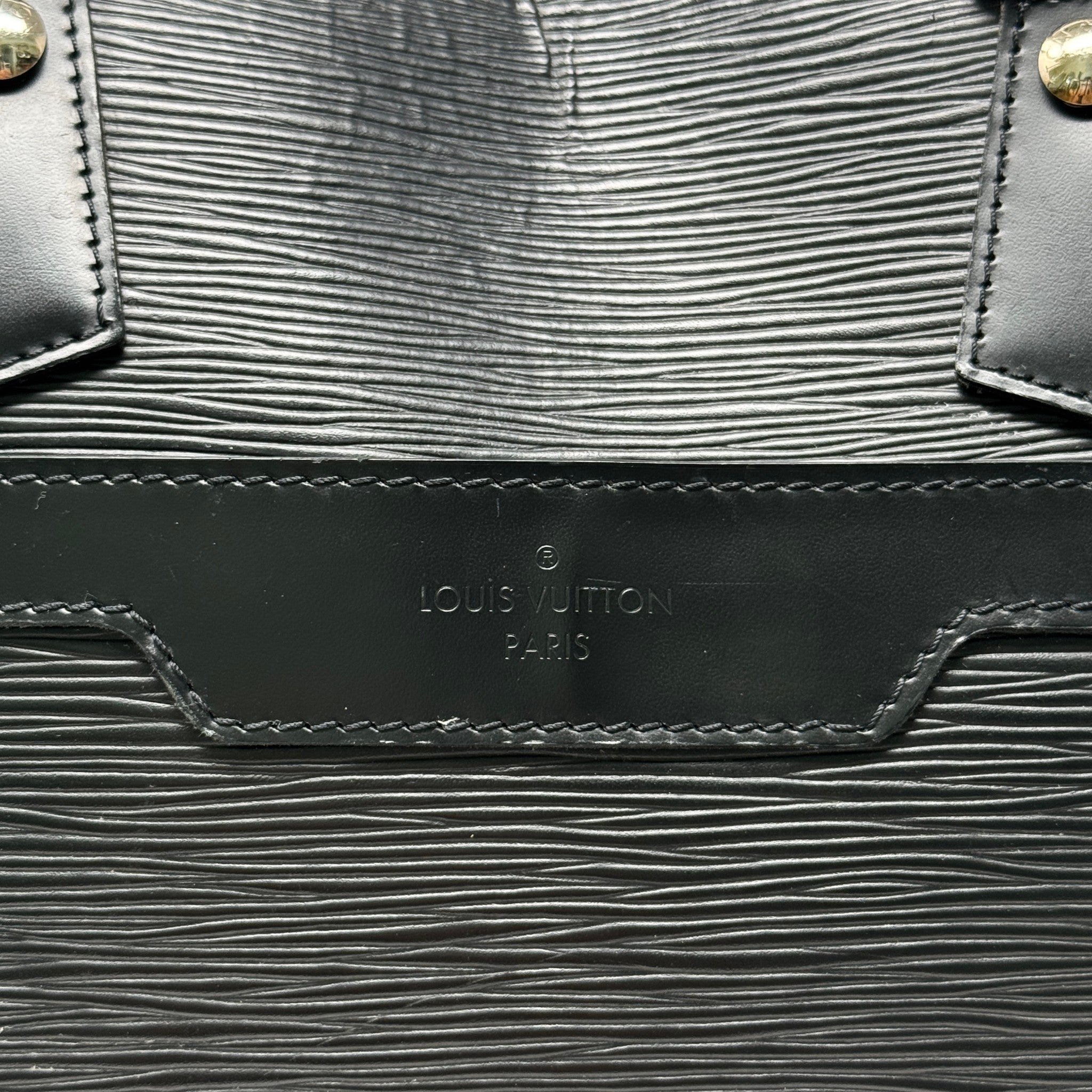 Louis Vuitton Black Epi Sac de Ville Bourget