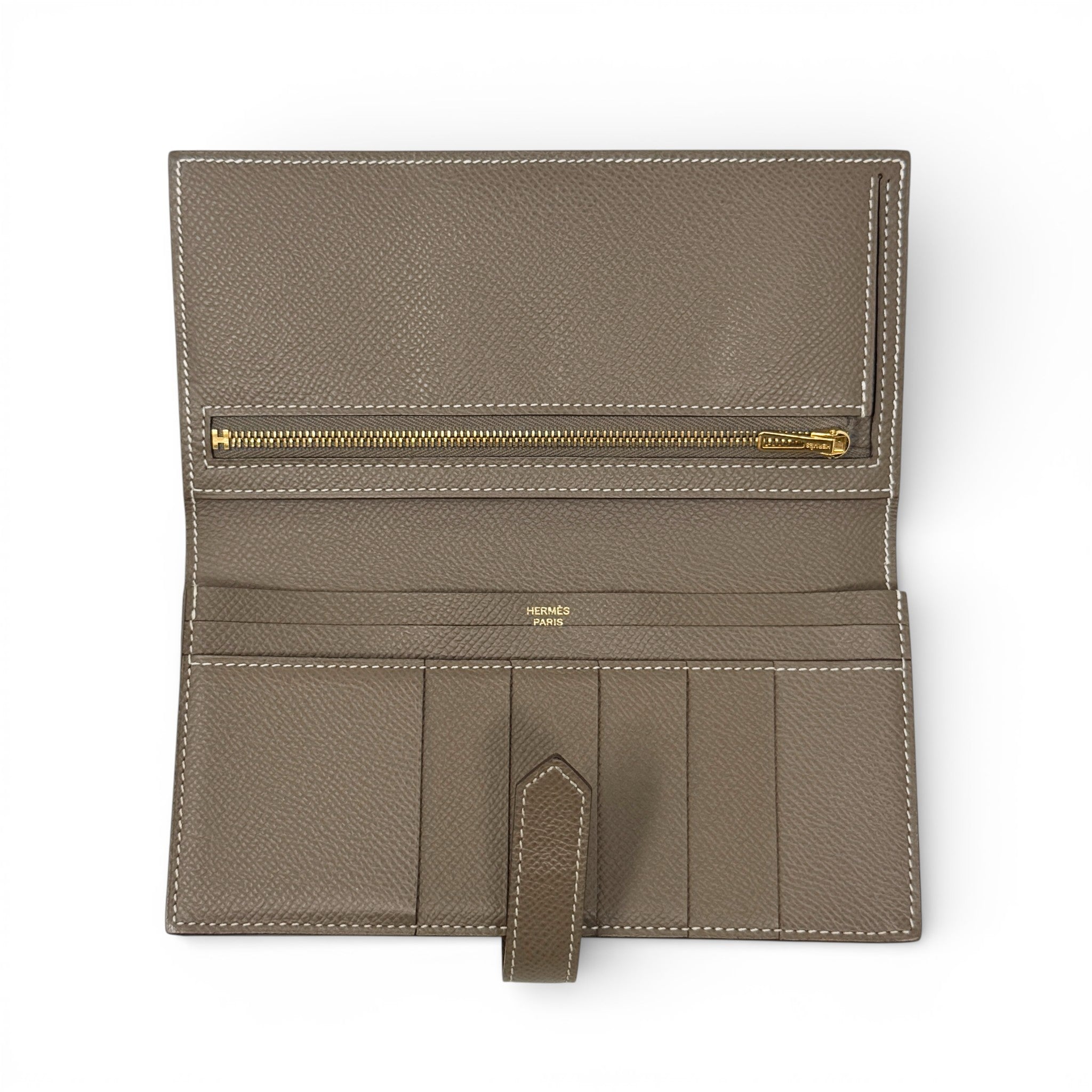 Hermes Etoupe Epsom Bearn Wallet