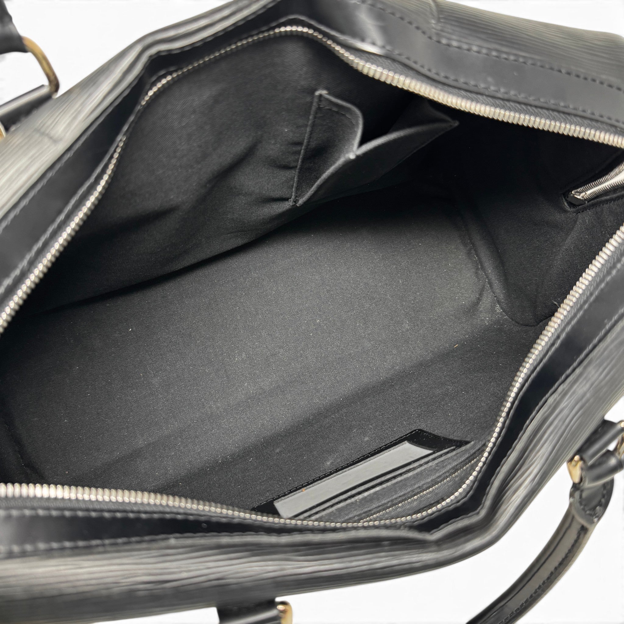 Louis Vuitton Black Epi Sac de Ville Bourget