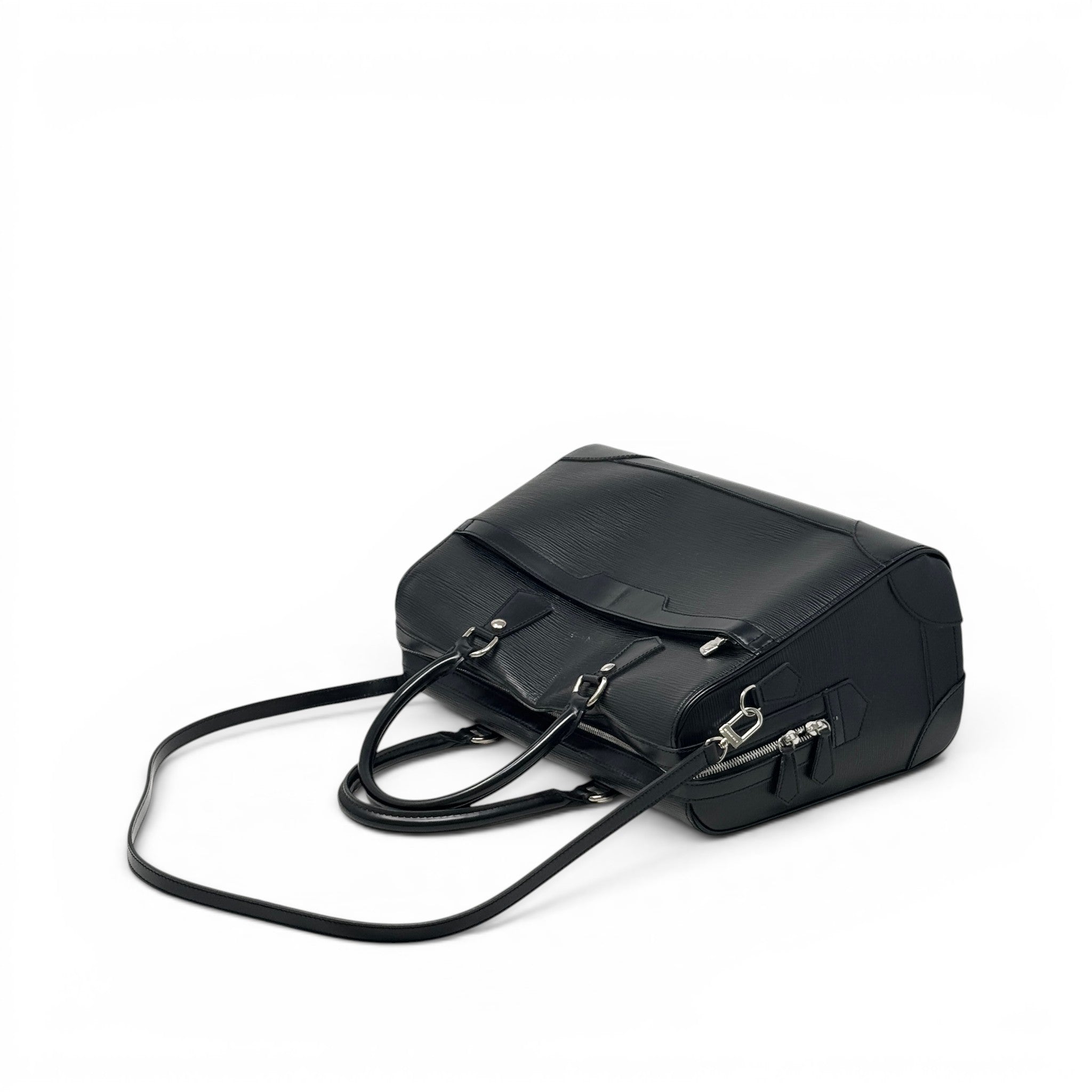 Louis Vuitton Black Epi Sac de Ville Bourget