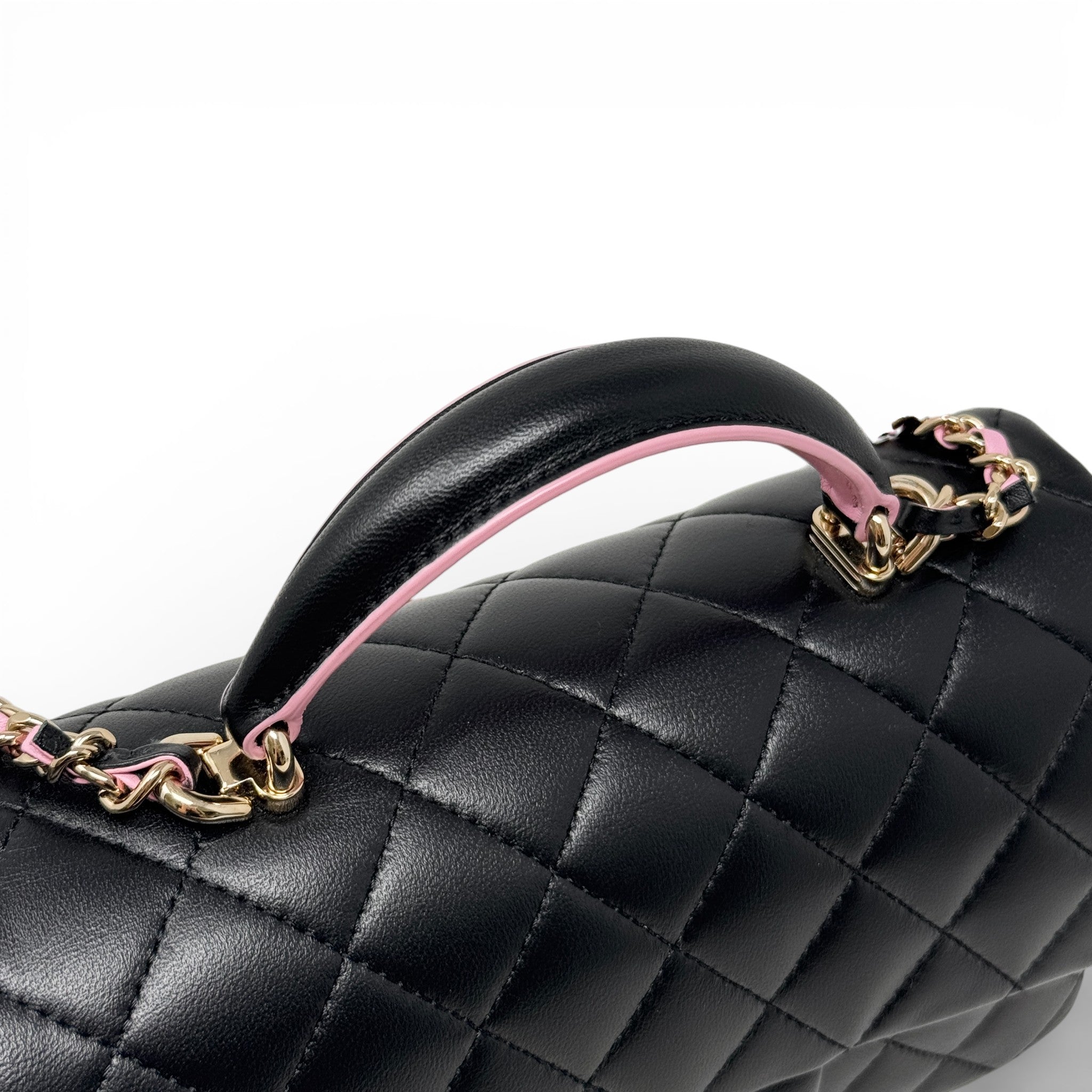 Chanel Black Mini Top Handle Flap