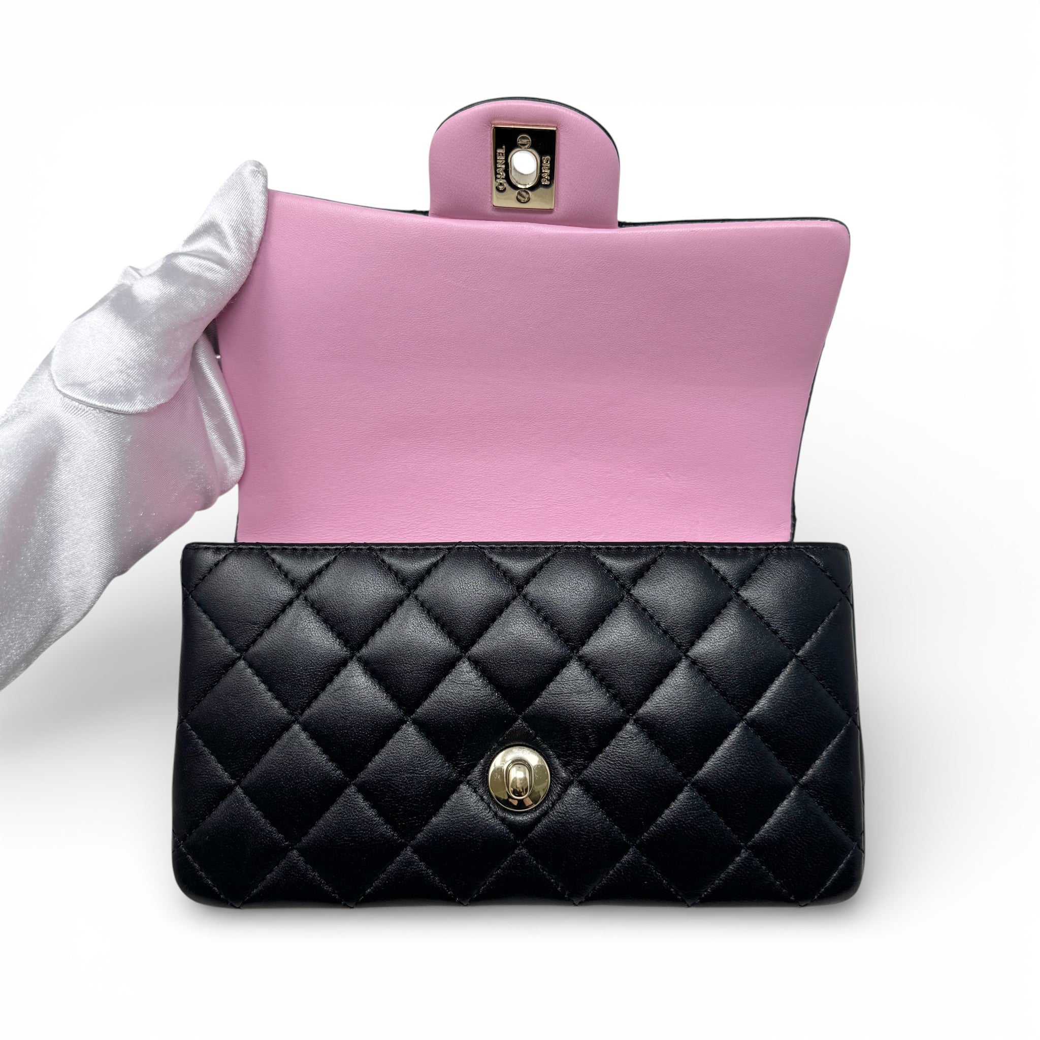 Chanel Black Mini Top Handle Flap