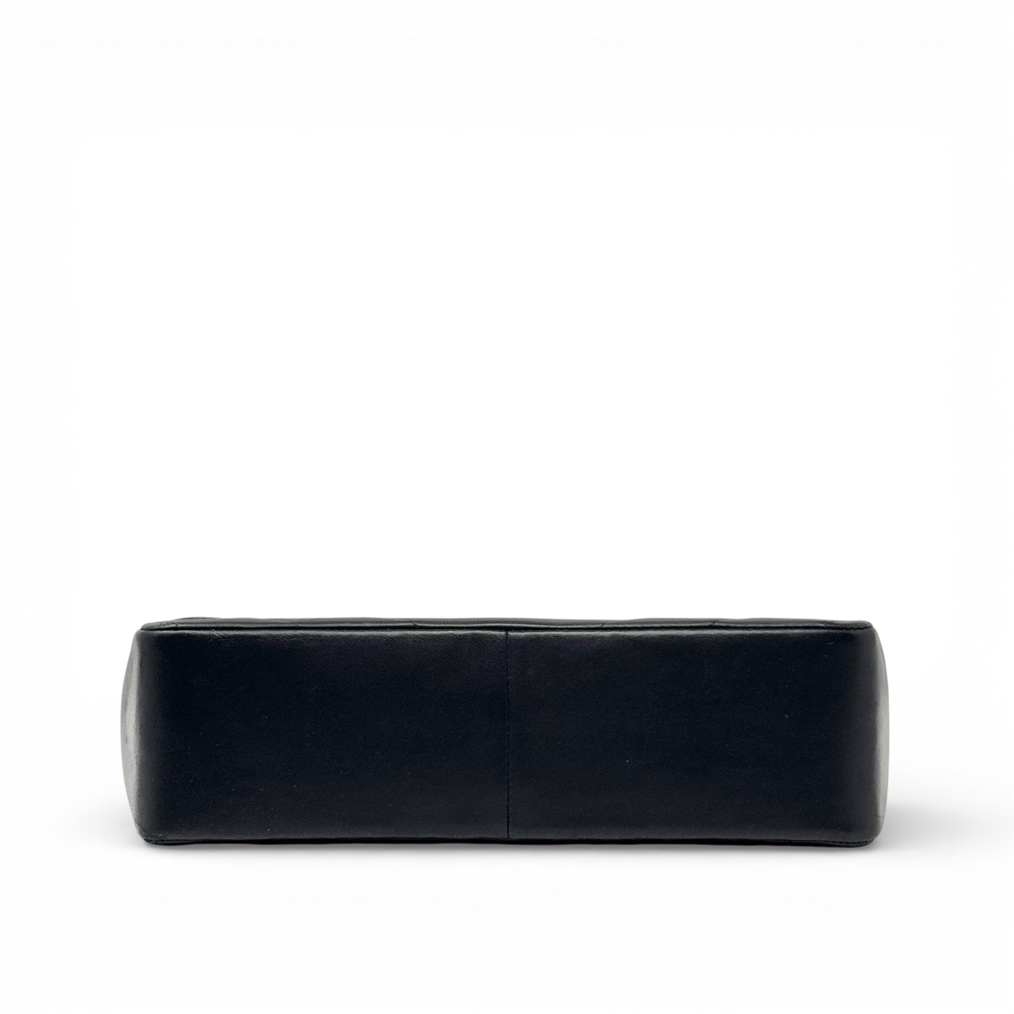 Chanel Black Chevron Vintage Top Handle Bag