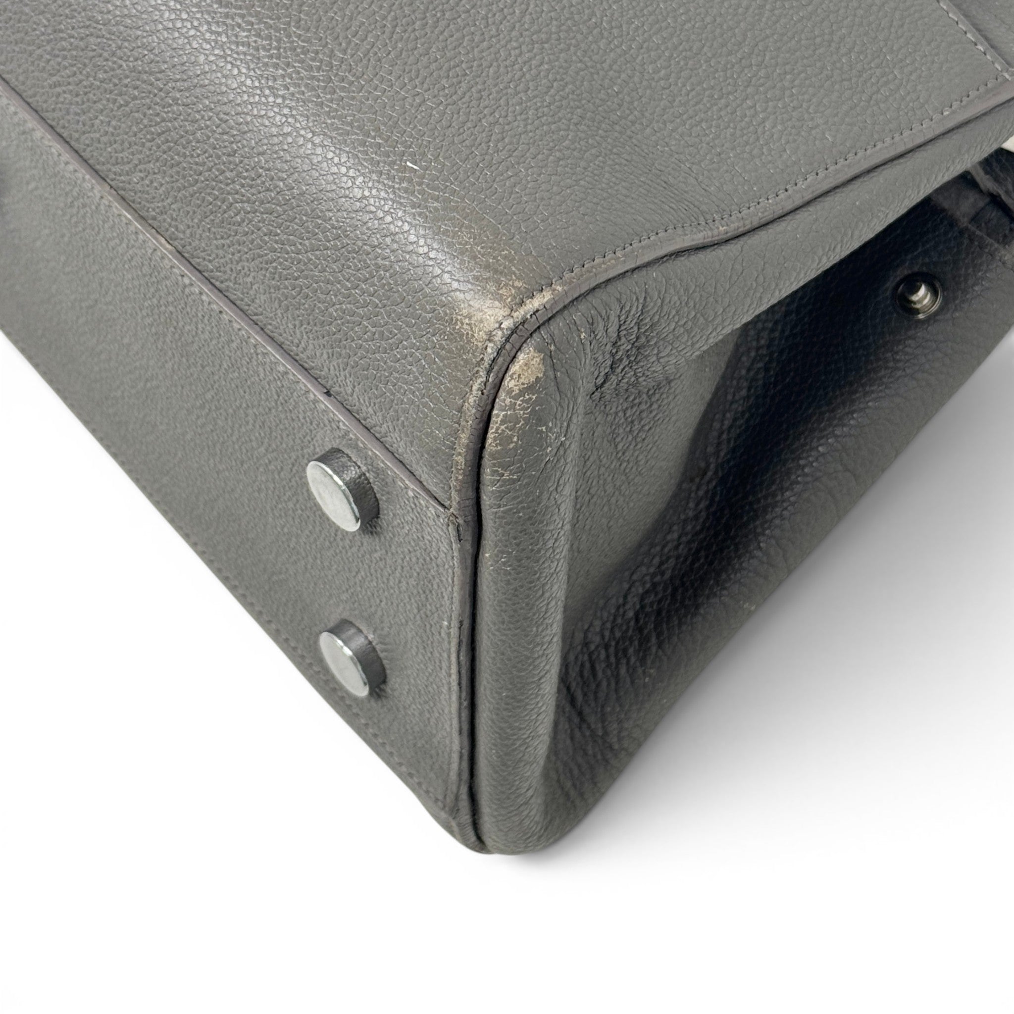Saint Laurent Grey Small Rive Gauche Cabas Bag