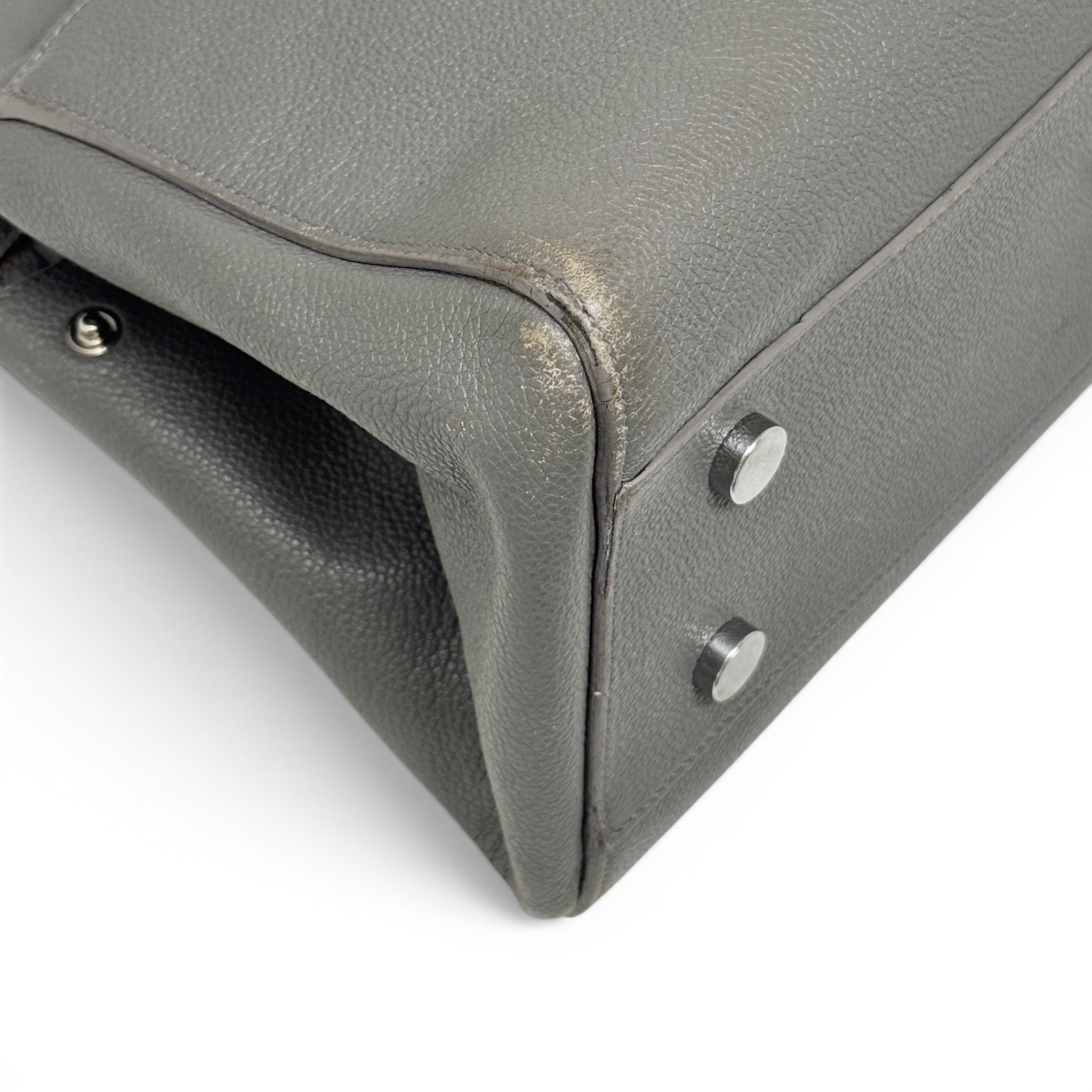 Saint Laurent Grey Small Rive Gauche Cabas Bag