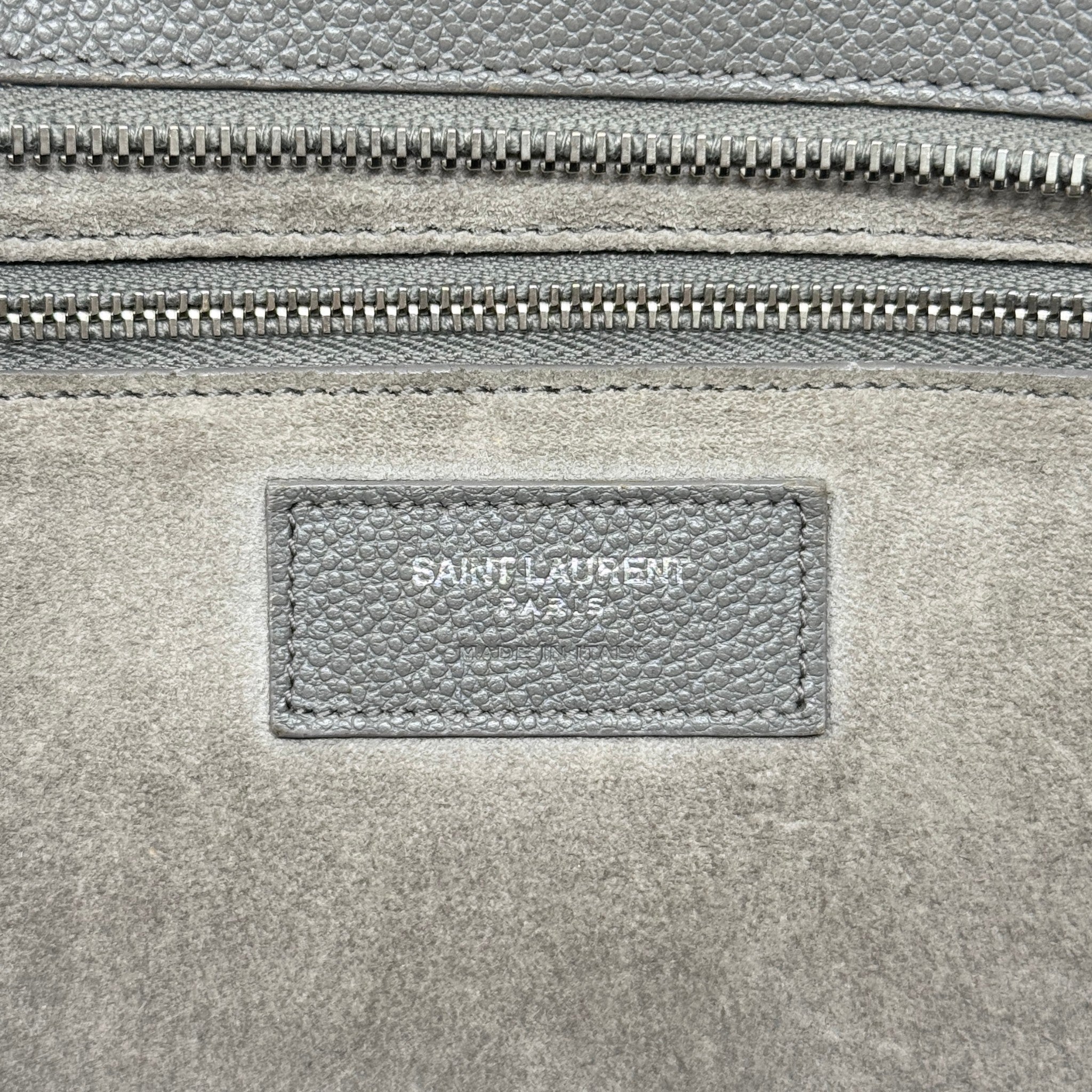 Saint Laurent Grey Small Rive Gauche Cabas Bag