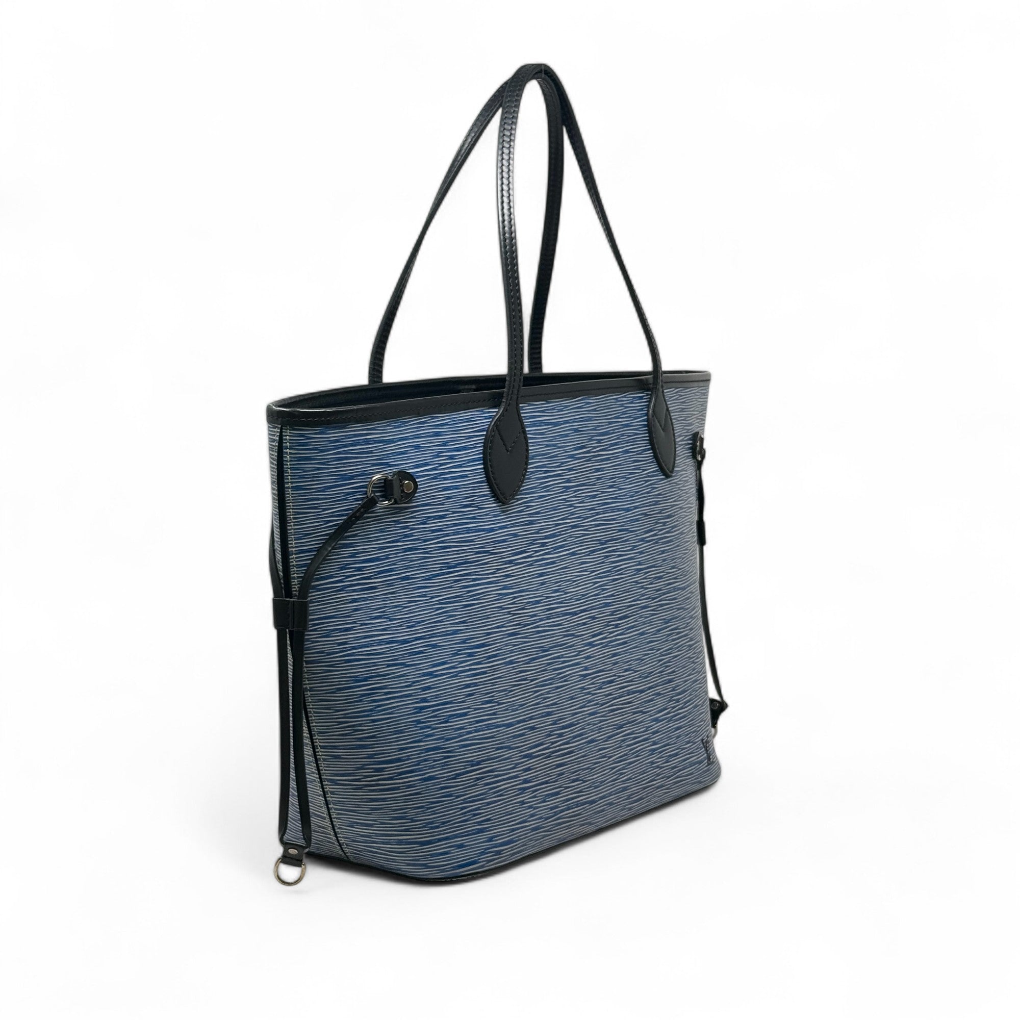 Louis Vuitton Blue Epi Neverfull MM