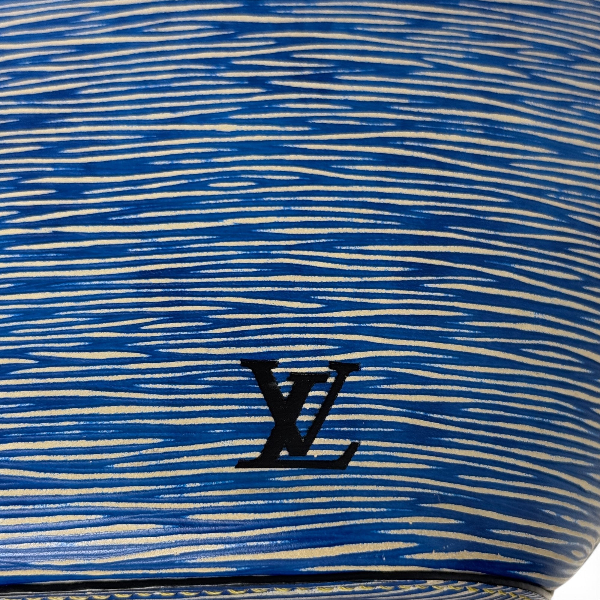 Louis Vuitton Blue Epi Neverfull MM