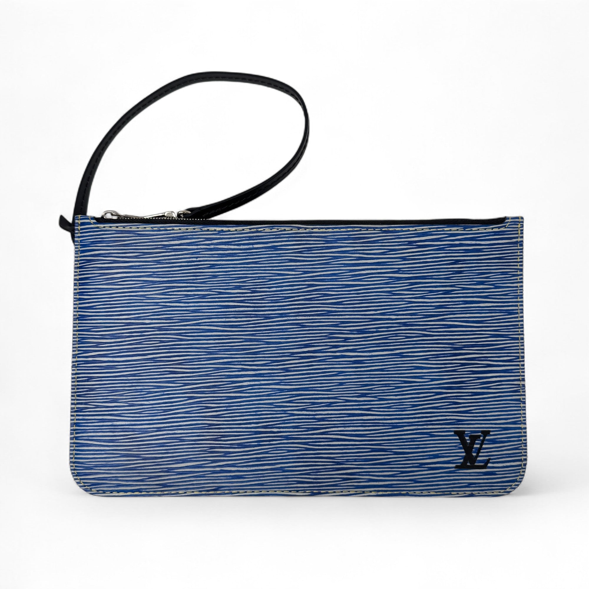 Louis Vuitton Blue Epi Neverfull MM