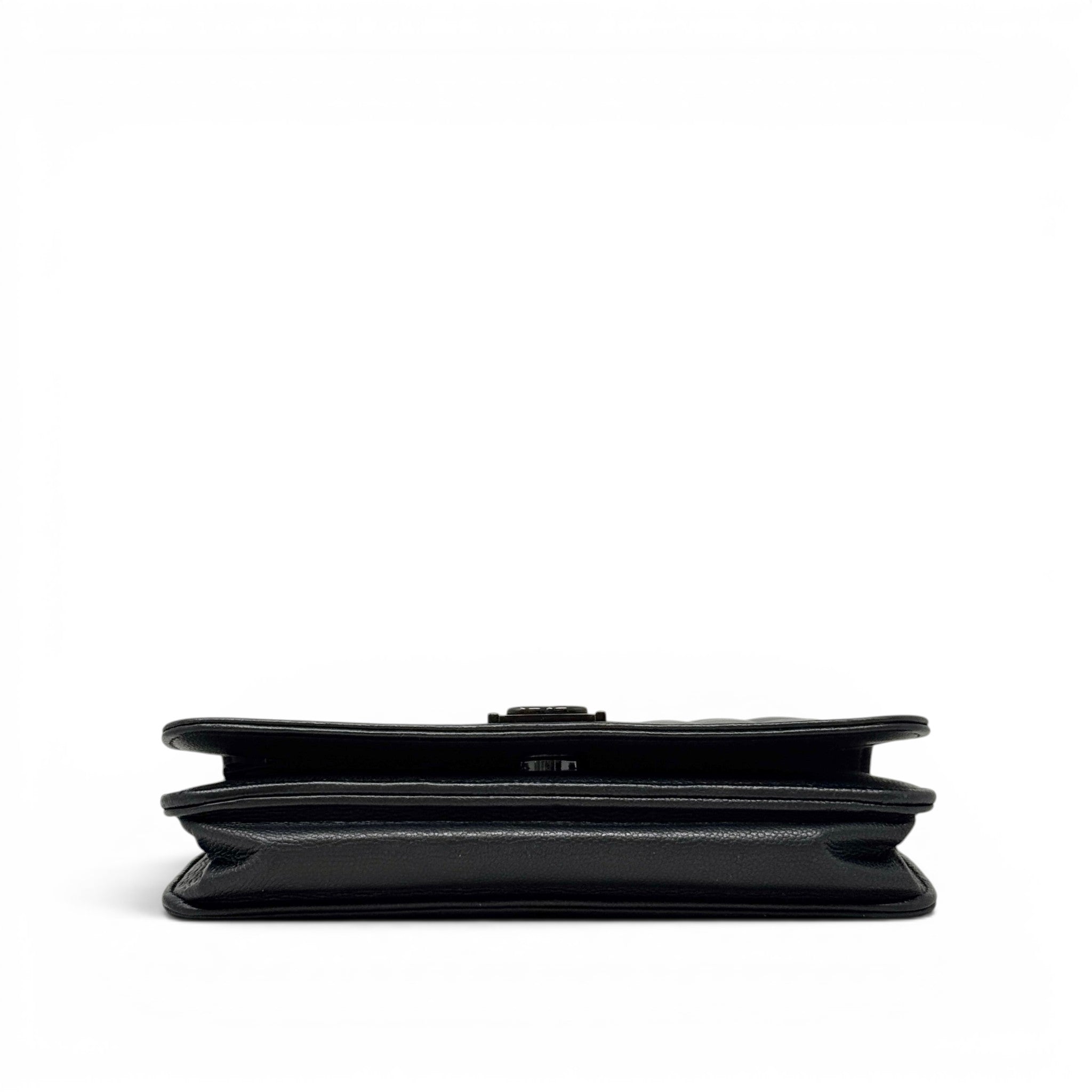 Chanel So Black Boy Wallet On Chain