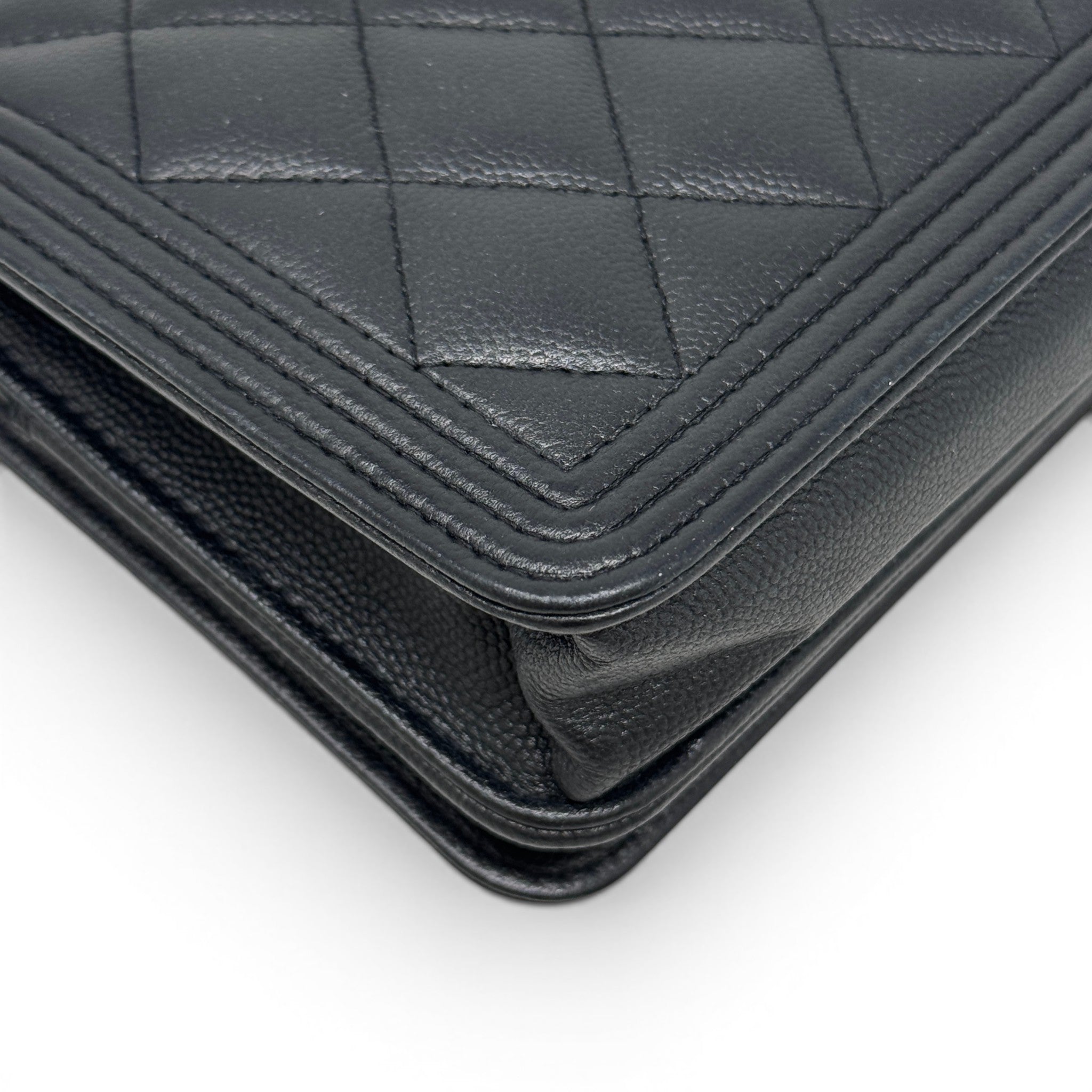 Chanel So Black Boy Wallet On Chain
