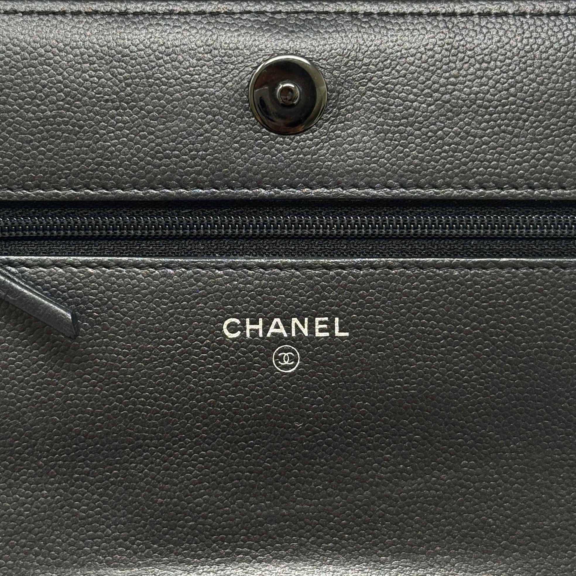 Chanel So Black Boy Wallet On Chain