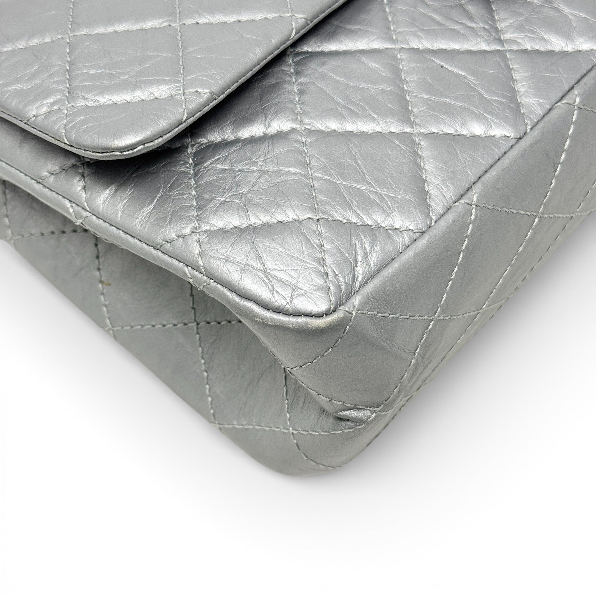 Chanel Silver Calfskin 2.55 Reissue 227